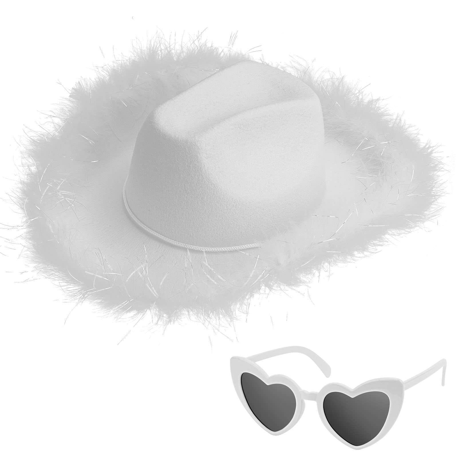 Viektery Western Cowboy Hats for Women & Men - Fashionable Cowgirl Hat for Costume Parties, Halloween, Rodeo Events & Country Music Festivals - Perfect for Western-Themed Outfits and Photo Shoots