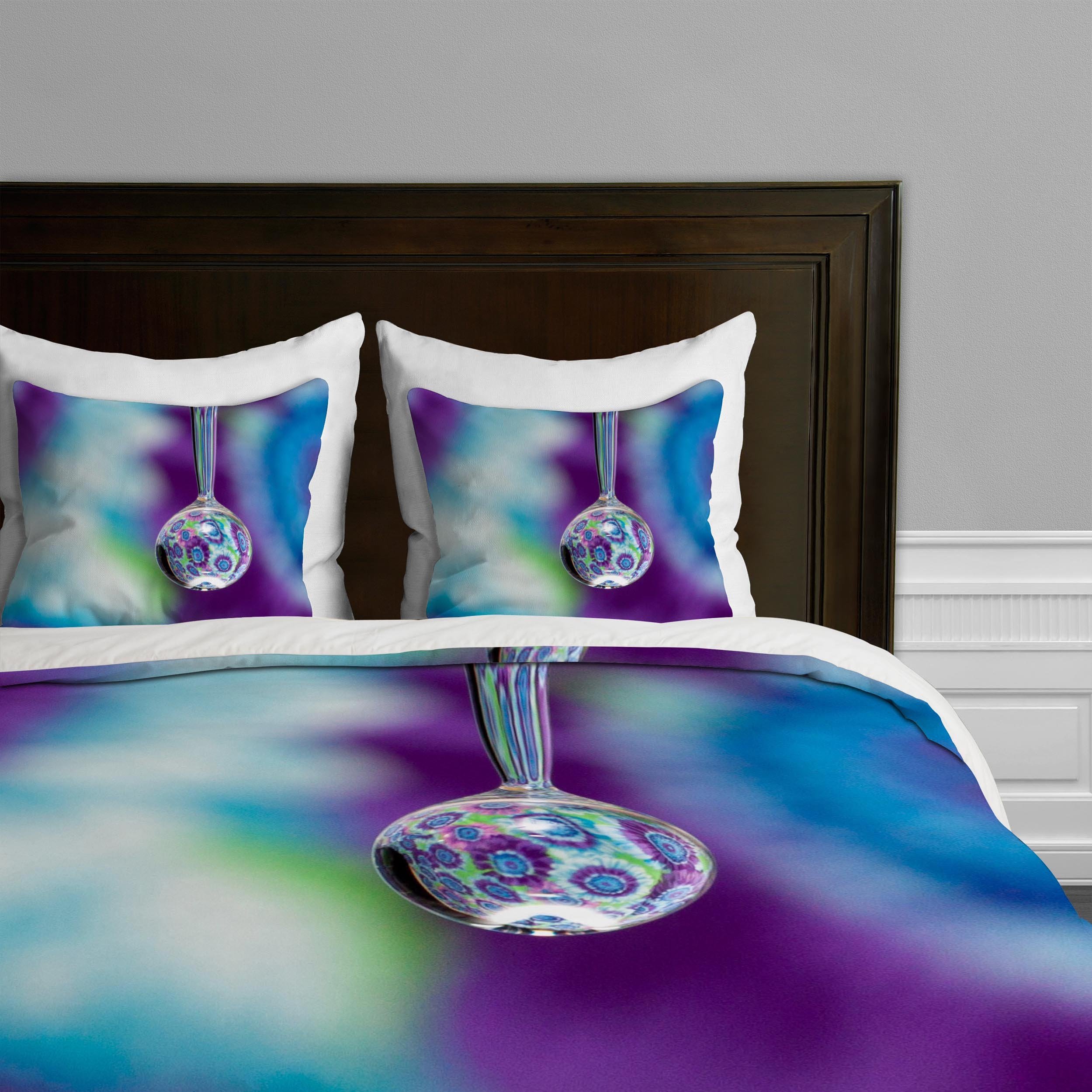 Deny Designs Barbara Sherman Tie Dye Duvet Cover Set - Vibrant Bohemian Style Bedding for Twin/Twin XL Beds - Perfect for Teen Rooms, Dorm Decor & Boho Chic Bedrooms