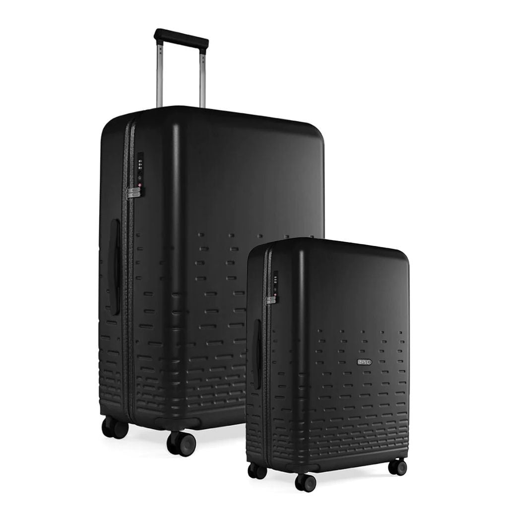 Epic Spin 2-Piece Hardside Luggage Set - Durable Black Suitcase for Travel | Carry-On & Check-In Luggage for Business Trips & Vacations