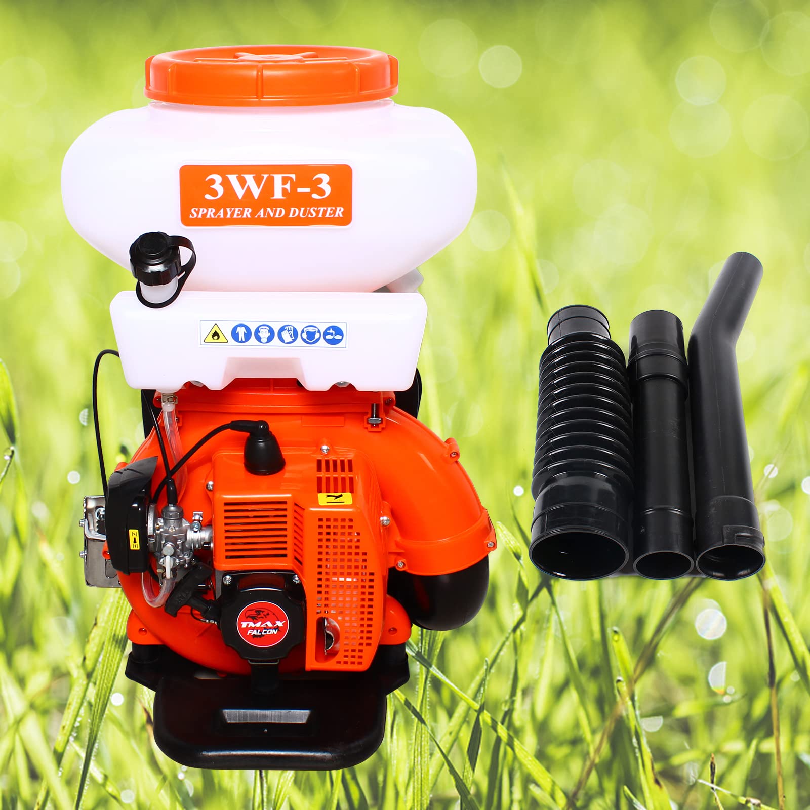 3-in-1 Gas Powered Backpack Fogger Sprayer & Leaf Blower - 3.7 Gallon Heavy Duty ULV Machine with Extended Hose for Garden, Lawn, and Agricultural Spraying | Perfect for Pest Control, Disinfection, and Crop Maintenance