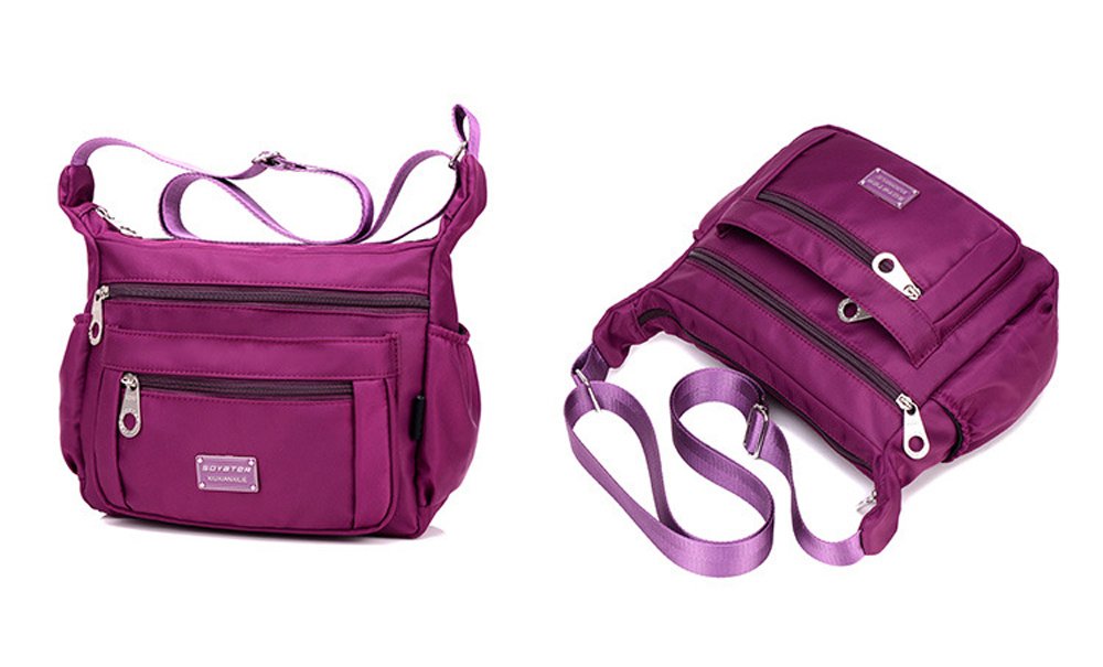 Waterproof Lightweight Nylon Crossbody Bag for Women with Multiple Pockets - Perfect for Travel, Shopping, and Everyday Use