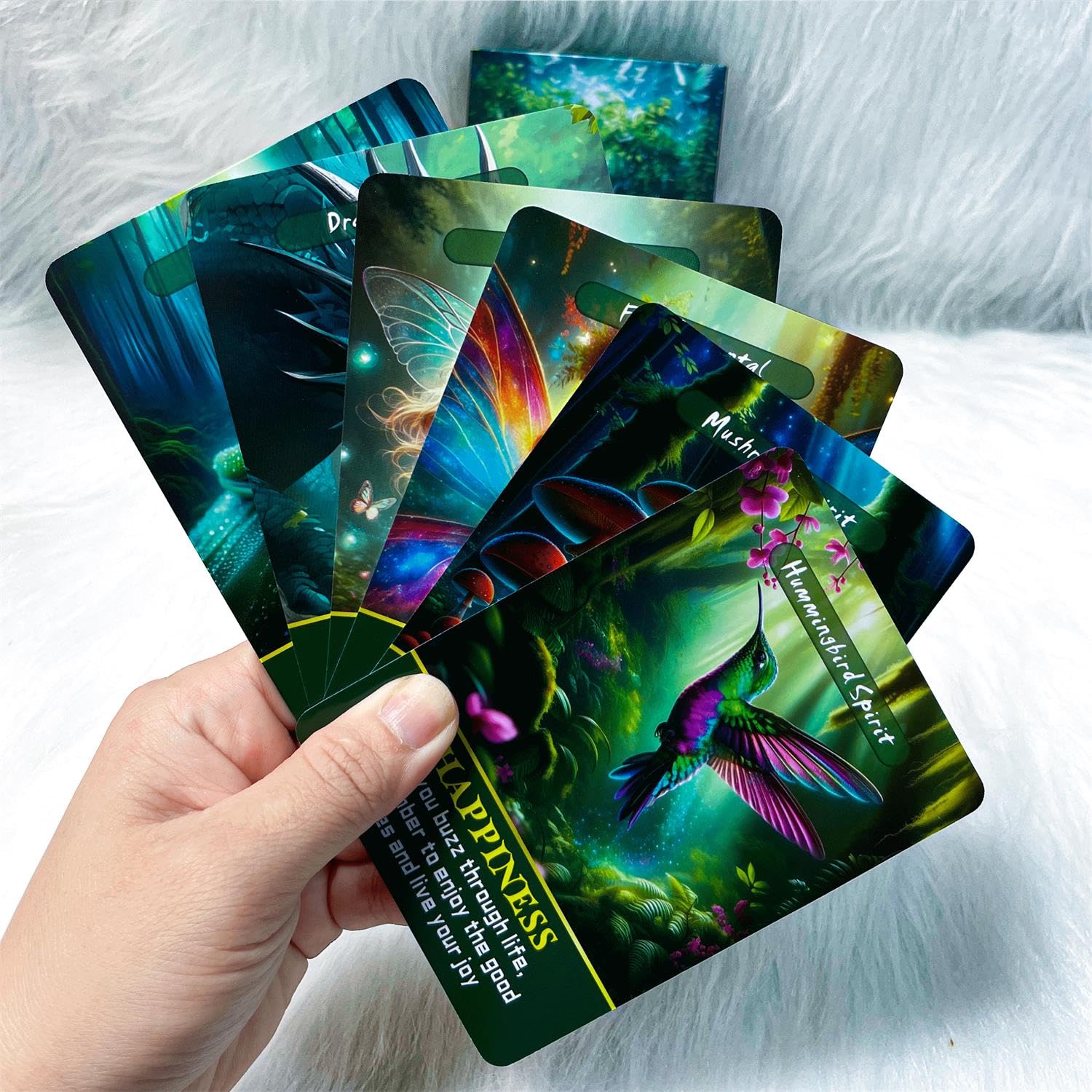 Forest Spirits Oracle Cards - Nature-Inspired Tarot Deck for Self-Discovery & Magic (3.42×4.72 in) | Perfect for Meditation, Spiritual Guidance & Personal Growth