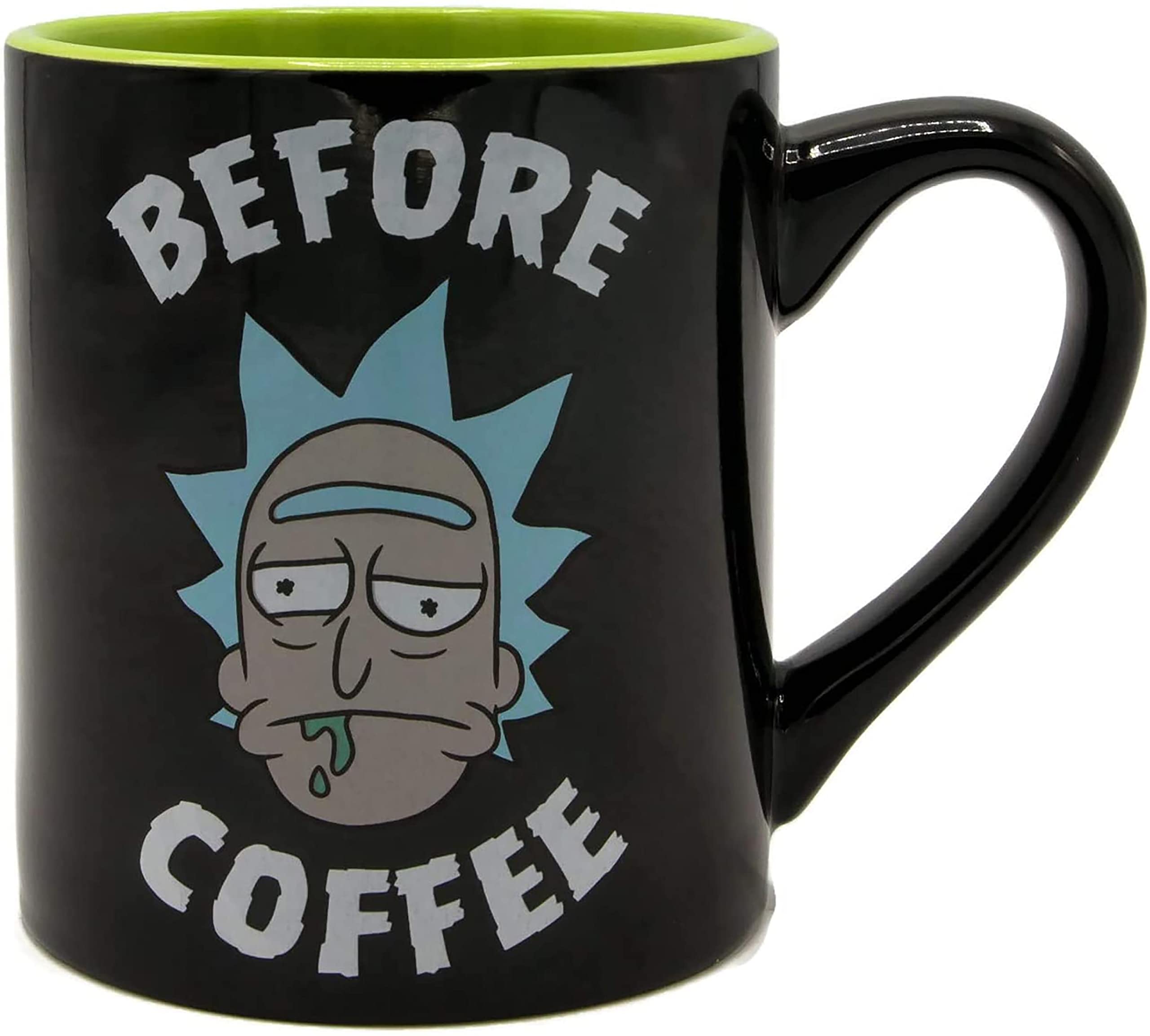 Rick and Morty Ceramic Soup Mug 24oz - Silver Buffalo Collectible Coffee Cup with Fun Character Design - Perfect for Hot Drinks, Soups, and Gifts for Fans