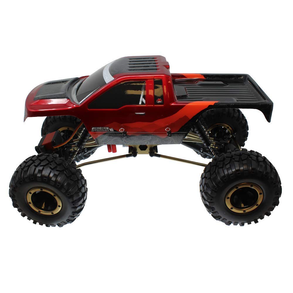 Redcat Racing Everest-10 1/10 Scale Electric Rock Crawler - Waterproof 2.4Ghz RC Truck for Off-Road Adventure, Red/Black - Perfect for Trail Crawling, Backyard Rock Climbing & Outdoor Exploration