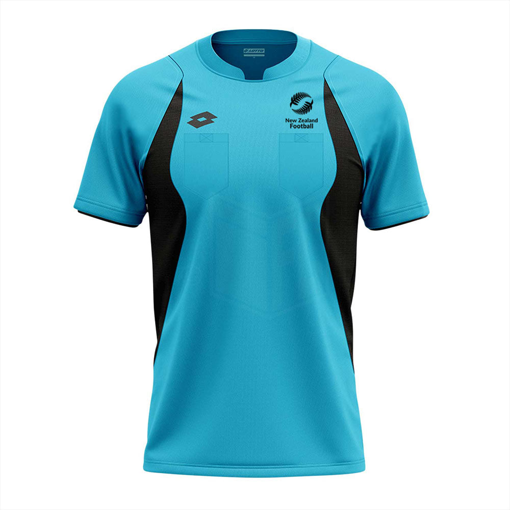 Lotto Ultra II Referees Shirt - Turquoise Blue Soccer Referee Jersey for Men & Women - Perfect for Football, Basketball, and Sports Officiating