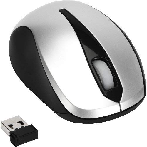 TARGUS AMW06005US Wireless Optical Mouse - Silver (Renewed) | Ergonomic Design for Comfortable Use | Perfect for Office, Home & Travel