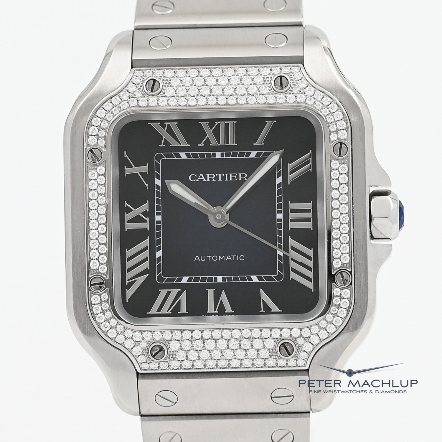 Cartier Santos MM Automatic Watch 2022 - Luxury Swiss Made Men's Timepiece for Business & Formal Occasions