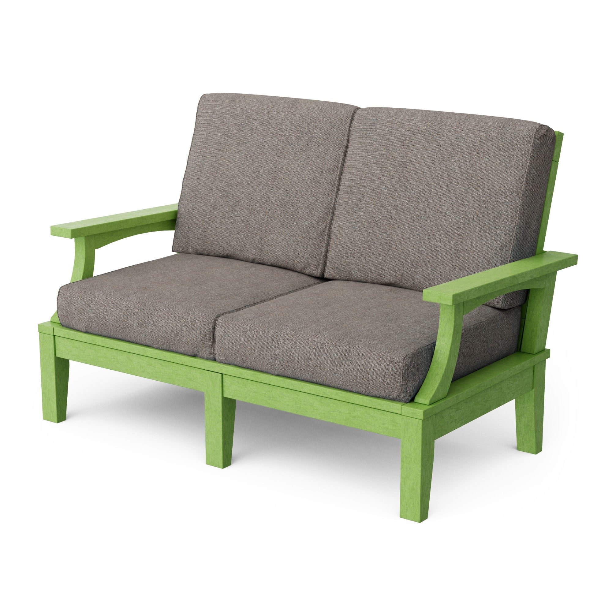 Heritage Deep Seating Love Seat Cushioned Sofa - Outdoor Patio Furniture for Garden, Poolside & Backyard Relaxation