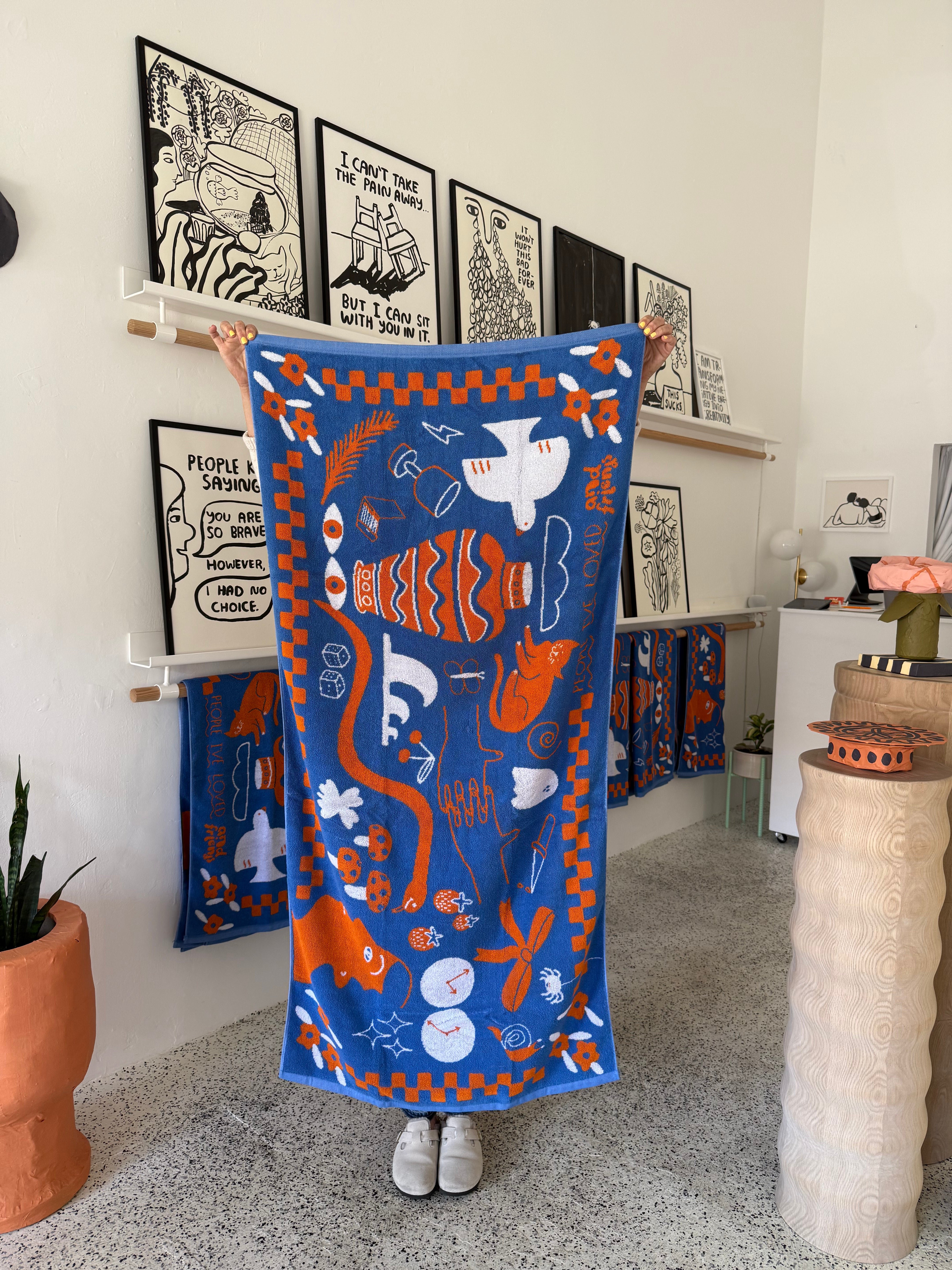 I'm So Lucky Towel - Soft & Absorbent Cotton Bath Towel for Spa, Beach, and Everyday Use