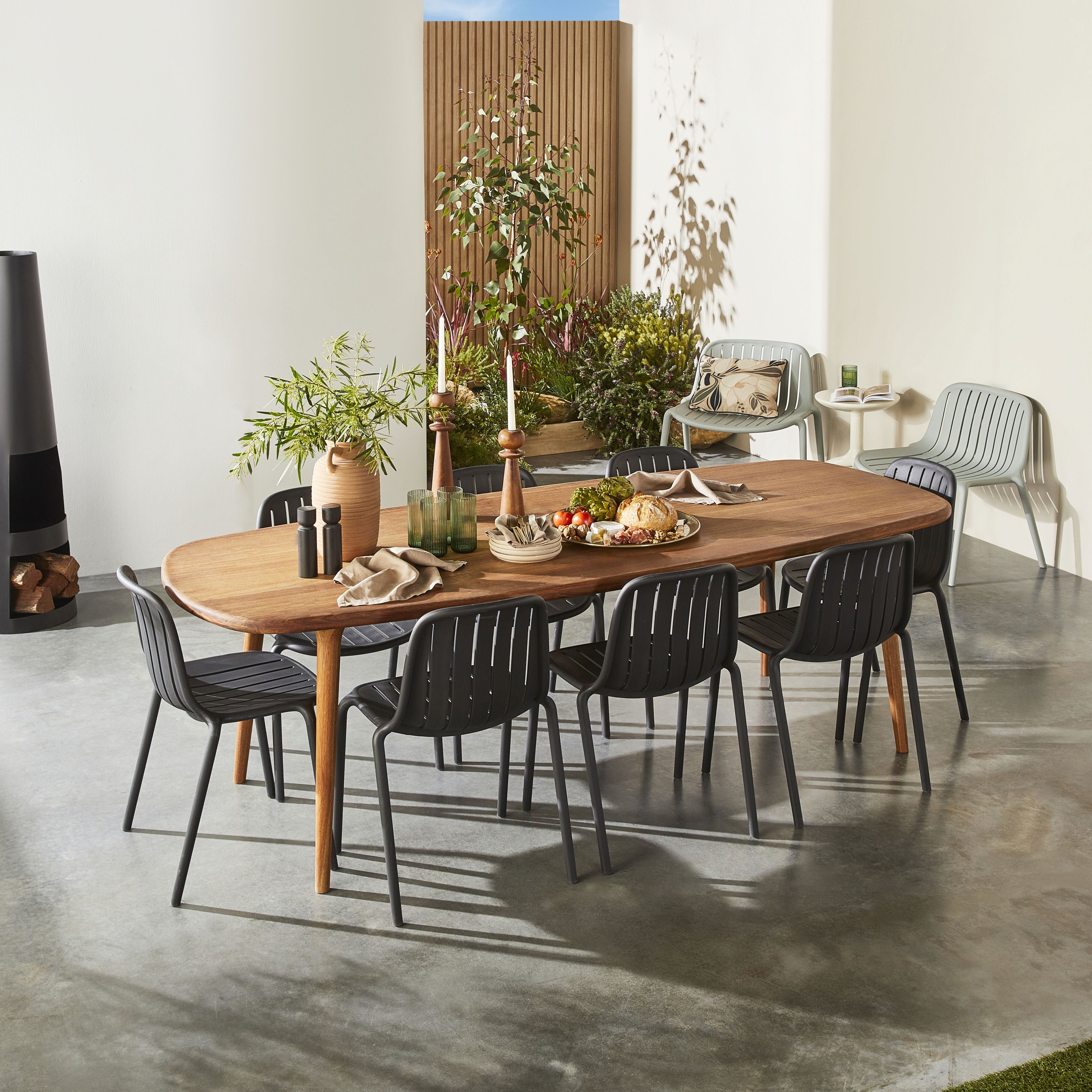 Blanka Modern Dining Chair - Black Wooden Seat & Metal Legs for Kitchen, Dining Room, or Office | Comfortable & Stylish Home Furniture