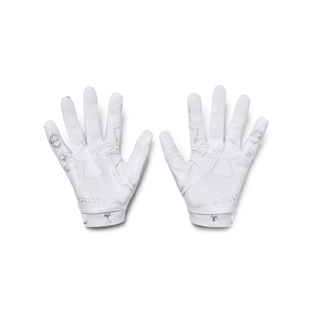 Under Armour Blur Football Gloves for Men - Lightweight Grip Gloves for Training & Games - Perfect for Football, Rugby & Outdoor Sports