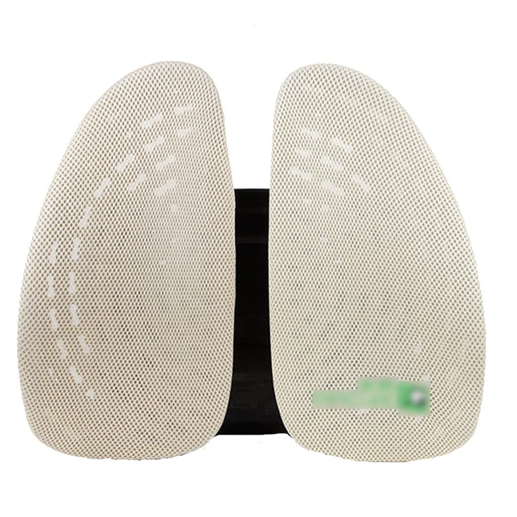 Memory Foam Lumbar Support Pillow for Office Chair & Travel - Soft & Comfortable Back Pain Relief Cushion - Improves Posture for Work, Car & Airplane Use