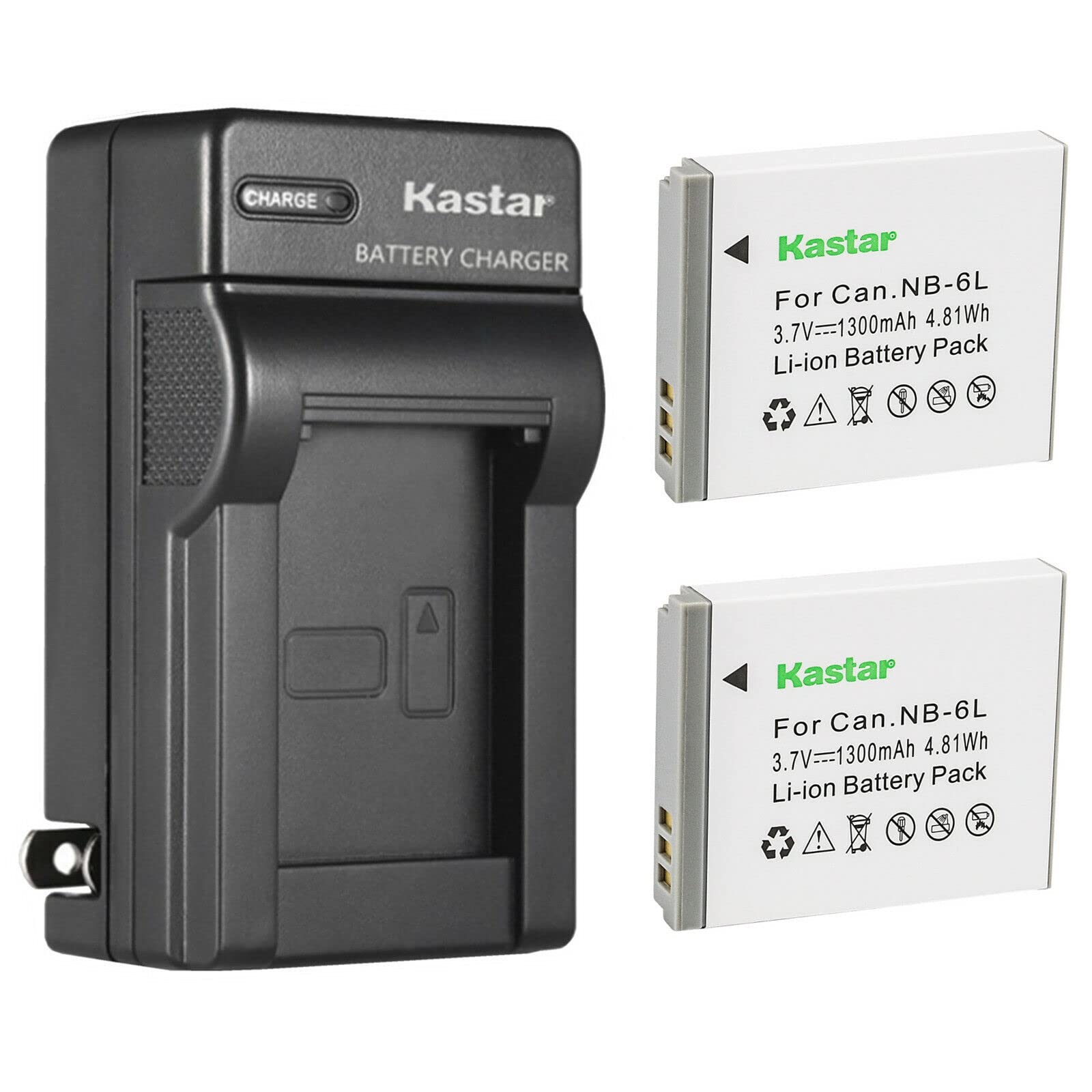 Kastar 2-Pack Replacement Battery and AC Wall Charger for Came-TV Came-WAERO Duplex Digital Wireless Headset - Compatible with Came-KUMINIK8 & Came-TV KUMINIK8 Headsets - Perfect for Studio Recording, Live Streaming, and Professional Audio Production