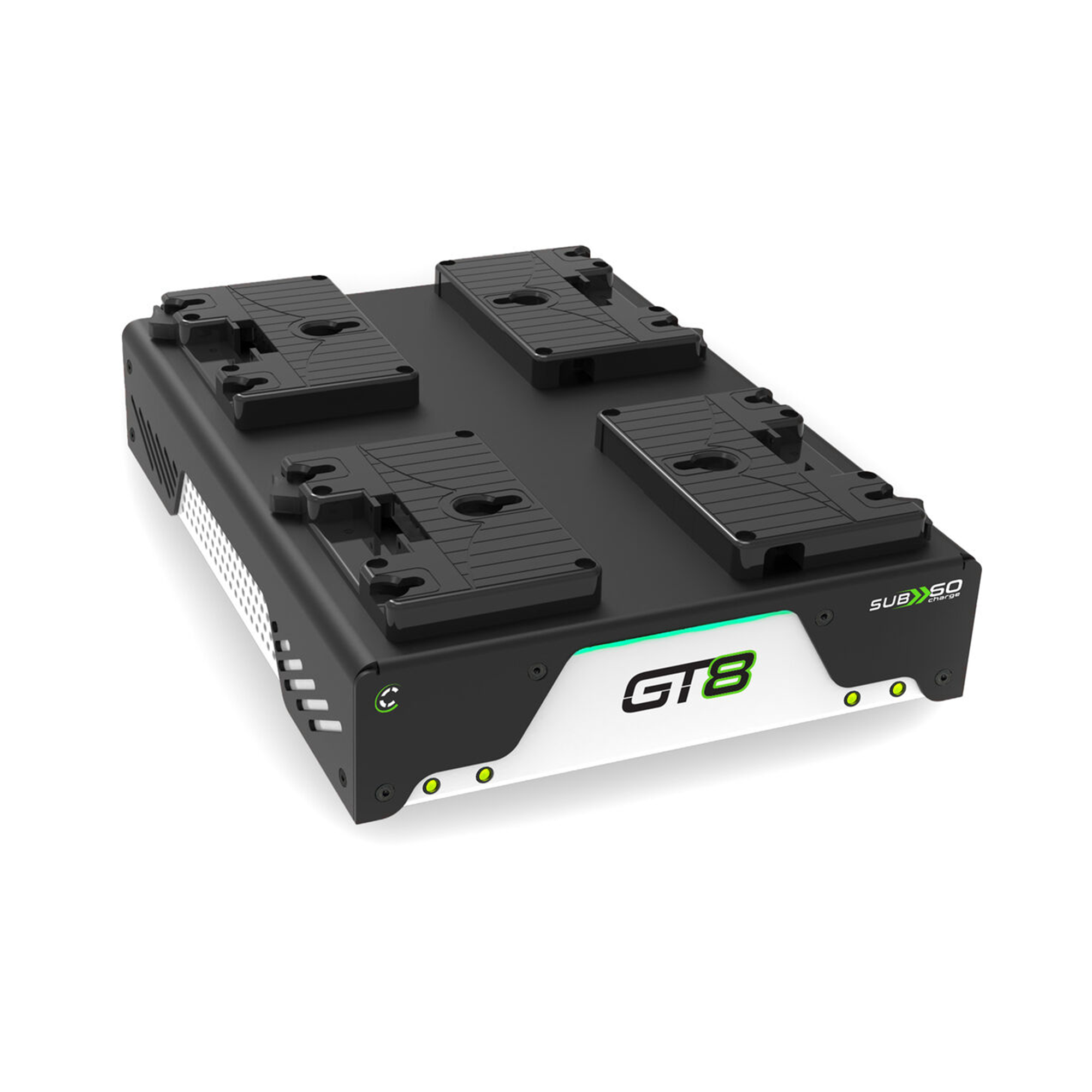 Core SWX GT8 Quad Gold Mount Charger for Sony Helix Max Batteries - Fast Charging for Professional Cameras & Video Production