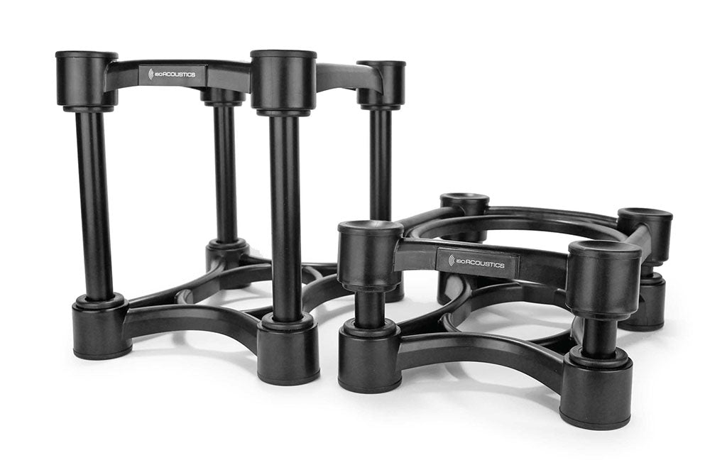 Isoacoustics ISO 200 Studio Monitor Isolation Stands for Large Speakers (Pair) - Reduce Vibrations & Improve Sound Quality for Professional Recording Studios