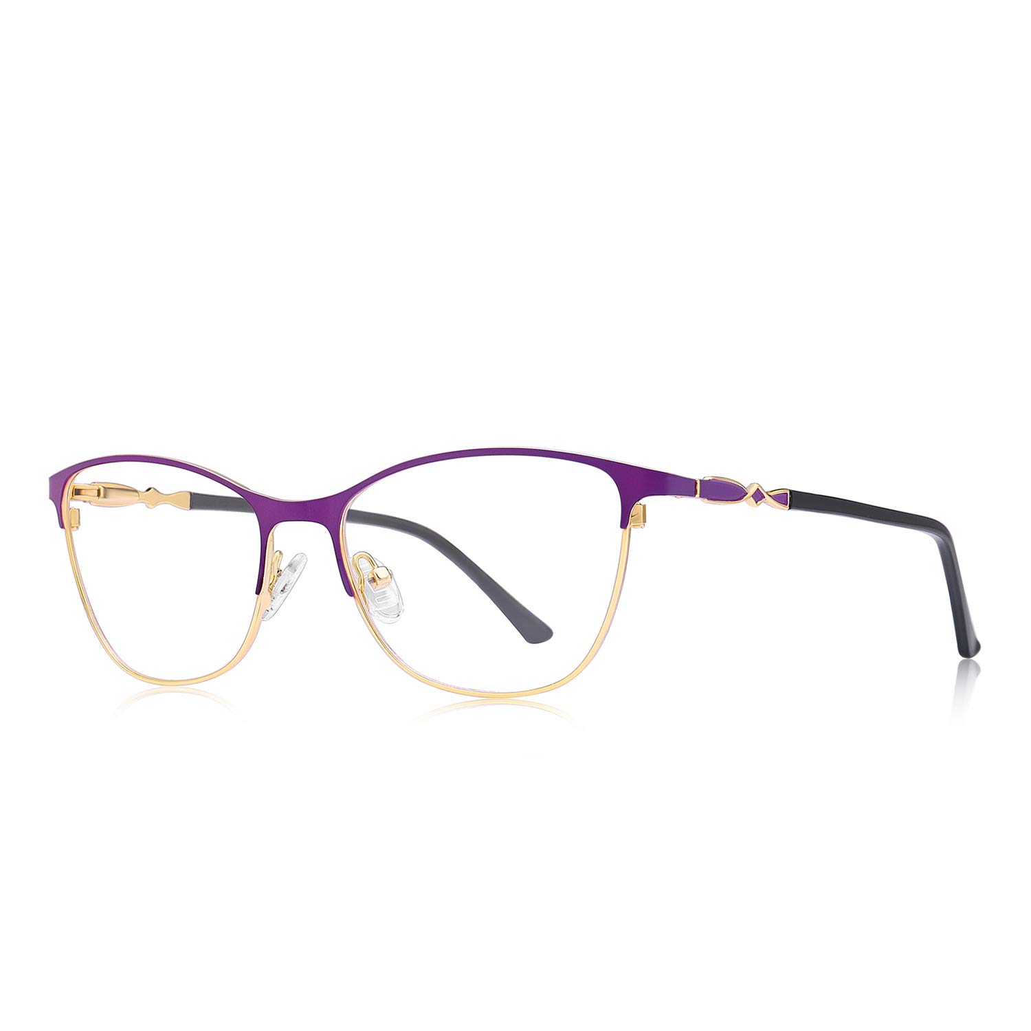 Retro Cat Eye Reading Glasses for Women - Spring Hinges for Work & Reading