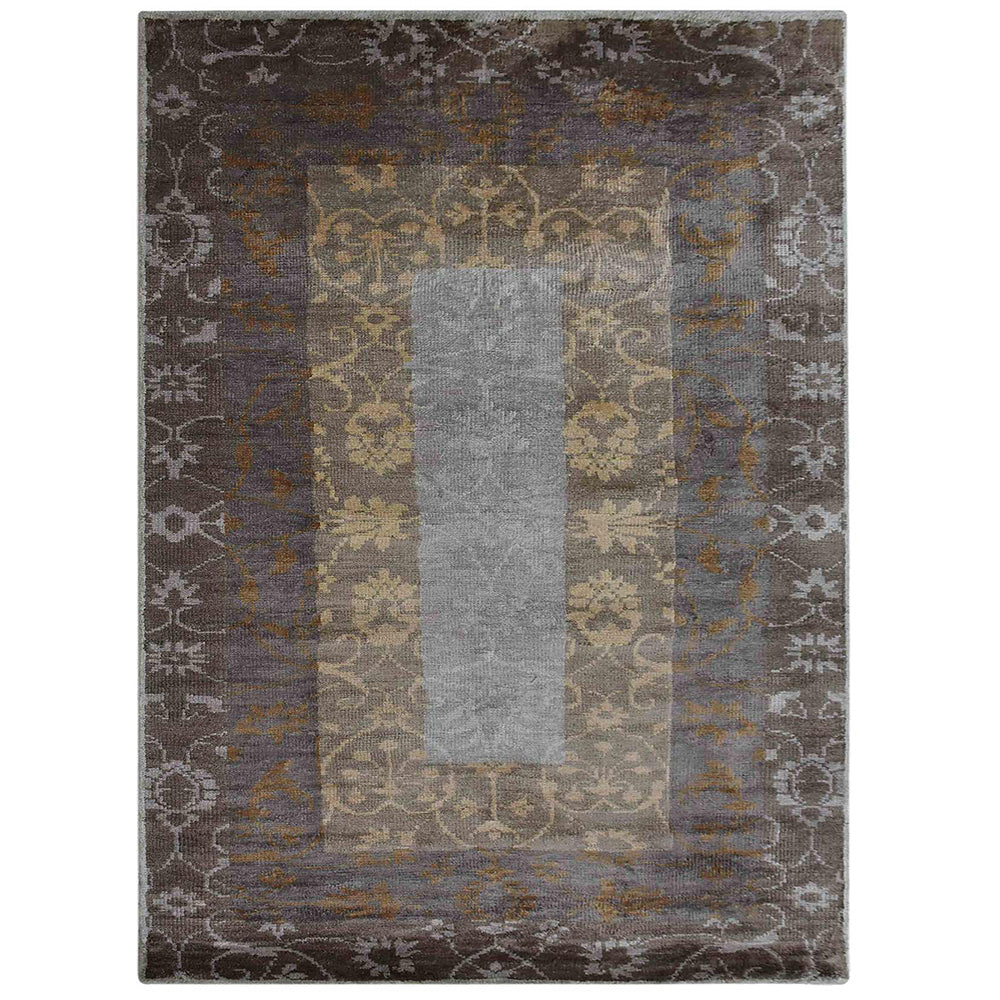 Hand Knotted Hypnotic Design Area Rug - Non-Slip Bohemian Style for Living Room, Bedroom & Home Decor