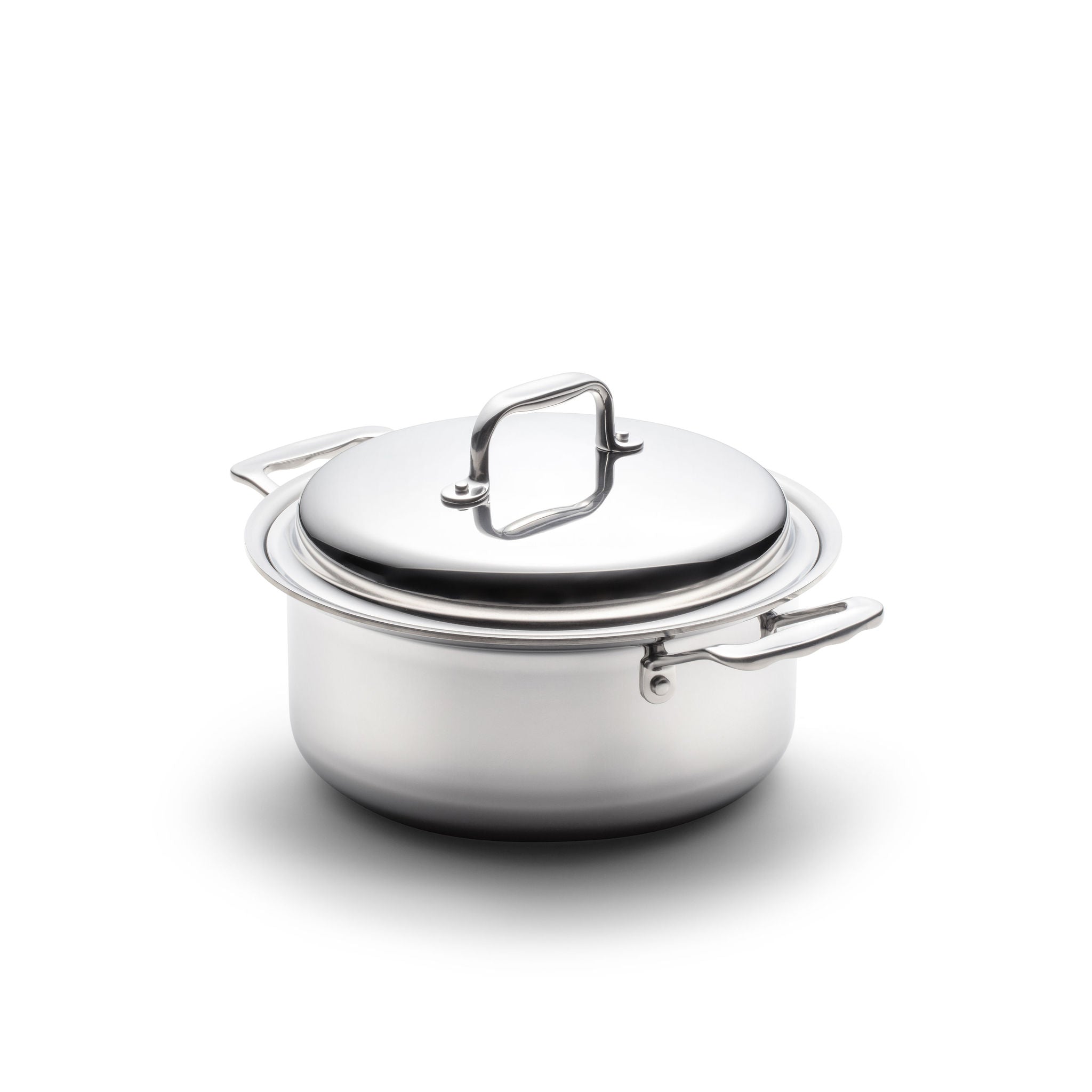 4 Quart Stainless Steel Stock Pot with Lid - Heavy Duty Cooking Pot for Soups, Stews, Pasta & Canning - Perfect for Home Kitchen & Commercial Use