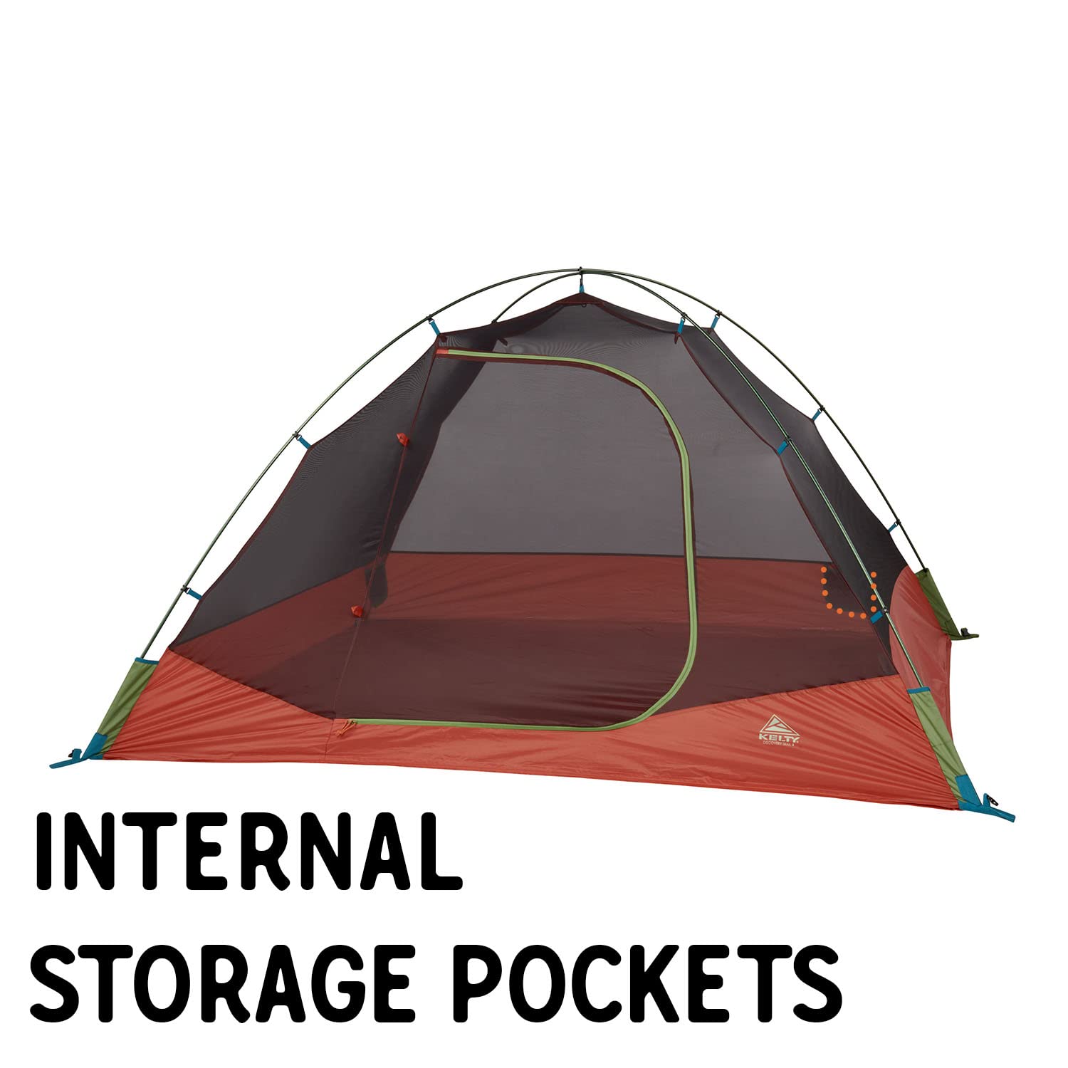 Kelty Discovery Trail Backpacking Tent - Lightweight 2-Person Camping Tent with Aluminum Poles | Easy Setup, Single Door & Vestibule | Includes Stuff Sack | Perfect for Hiking, Backpacking & Outdoor Adventures