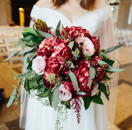 Elegant Cranberry & Blush Wedding Decorations - Perfect for Bridal Showers, Ceremonies & Reception Centerpieces