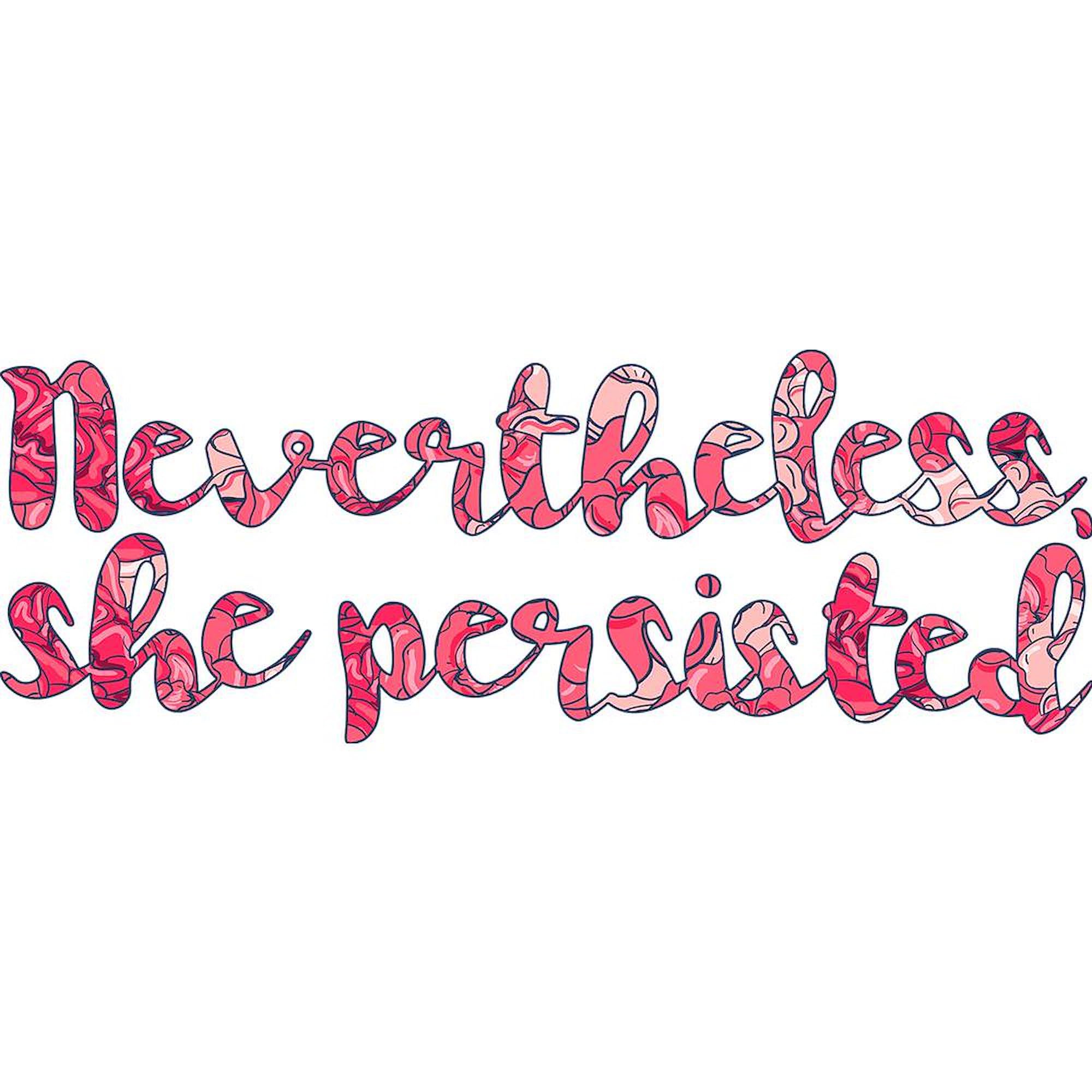 Nevertheless, She Persisted 20 oz Ceramic Coffee Mega Mug - Large Insulated Tea Cup for Office, Home & Gifts - Motivational Women's Empowerment Drinkware