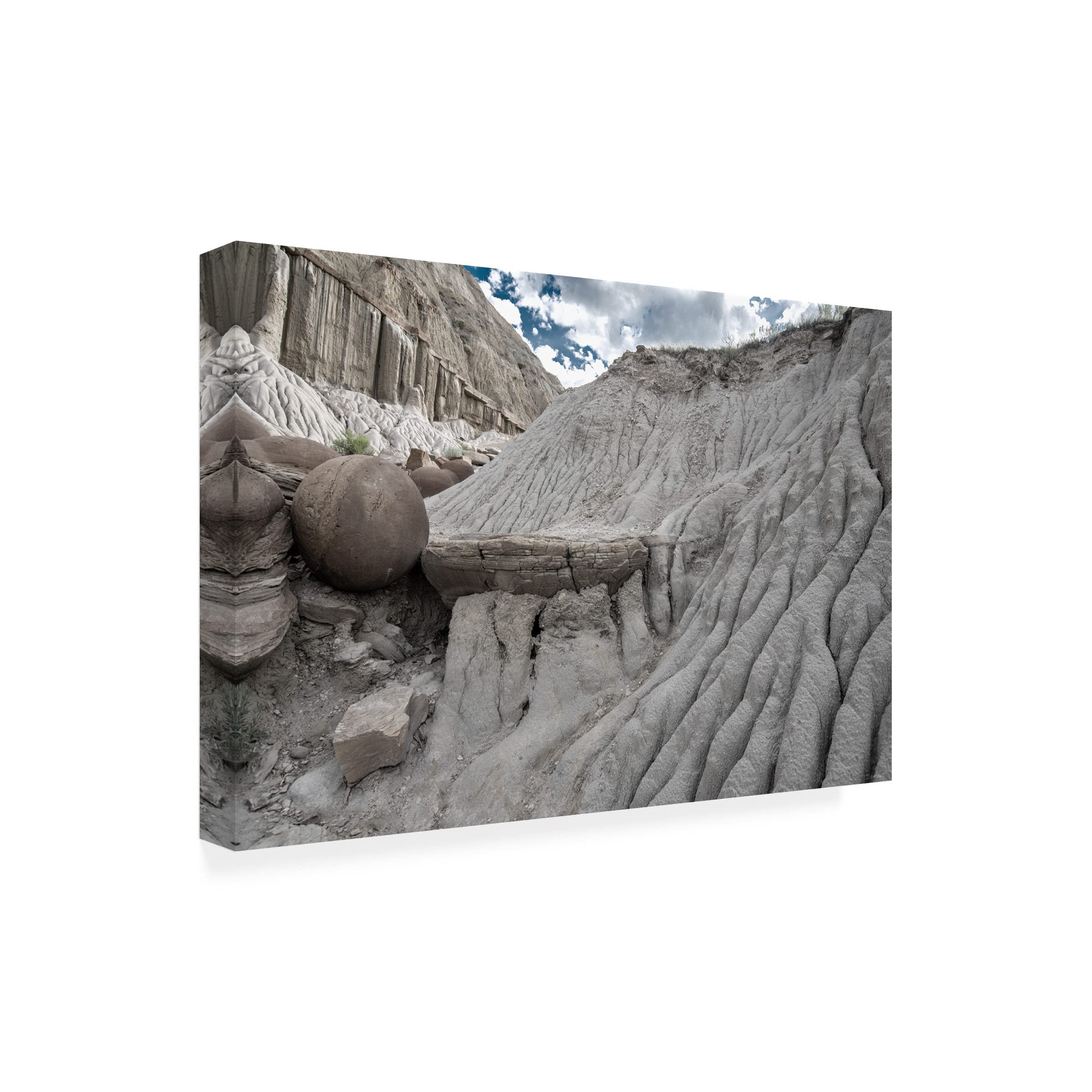 Gordon Semmens 'Enter the Badlands 02' Canvas Wall Art Print - 16x24 Inches - Modern Western Landscape Painting for Living Room, Office & Home Decor
