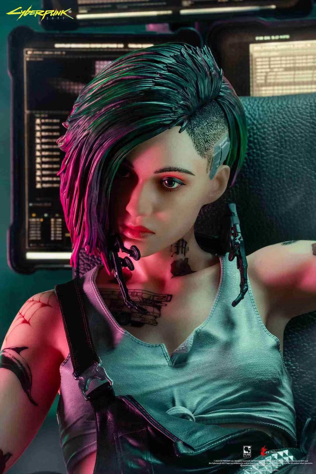 PureArts Licensed Cyberpunk 2077 Judy Alvarez Collectible Figure - Official Merchandise for Gamers & Collectors | Perfect for Display, Gaming Room Decor, and Cyberpunk Fans