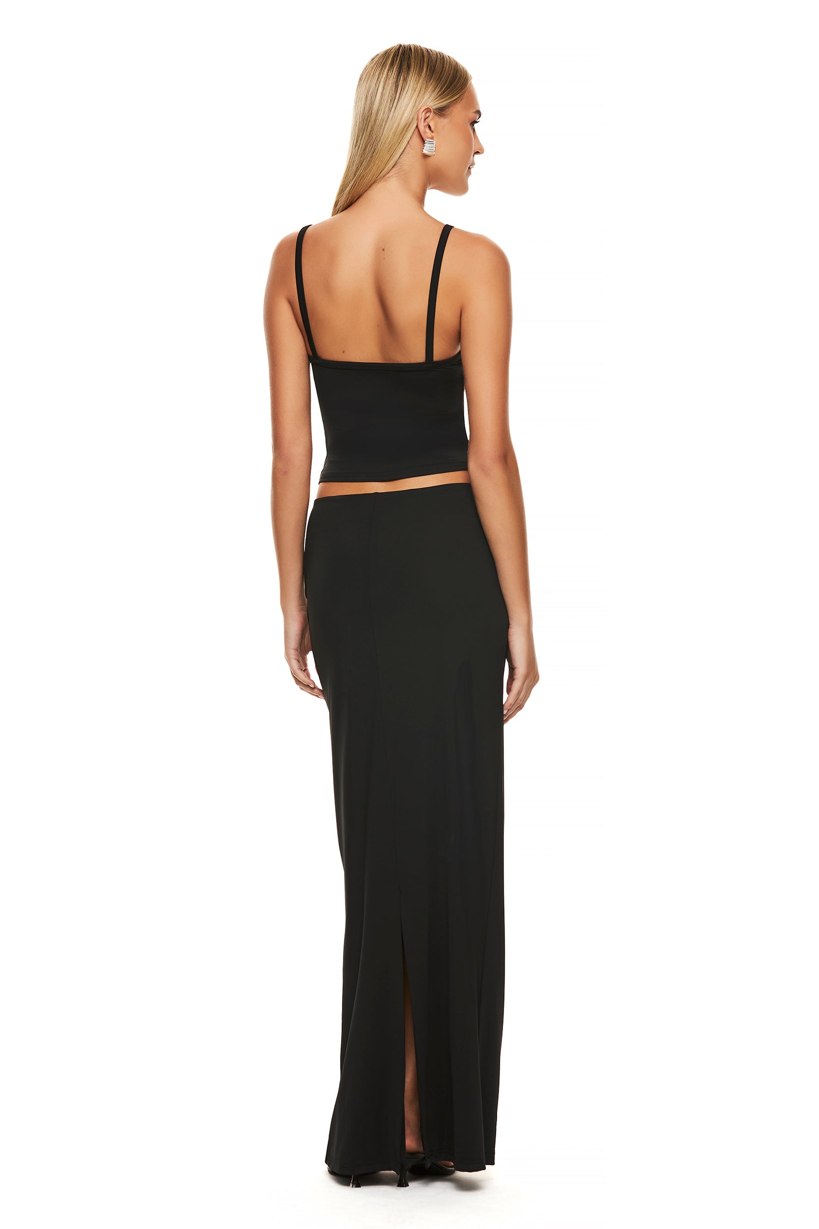 THE HENRY Black Skirt for Women - Elegant High Waist A-Line Midi Skirt for Office, Party & Casual Wear | Perfect for Work, Date Night & Everyday Outfits