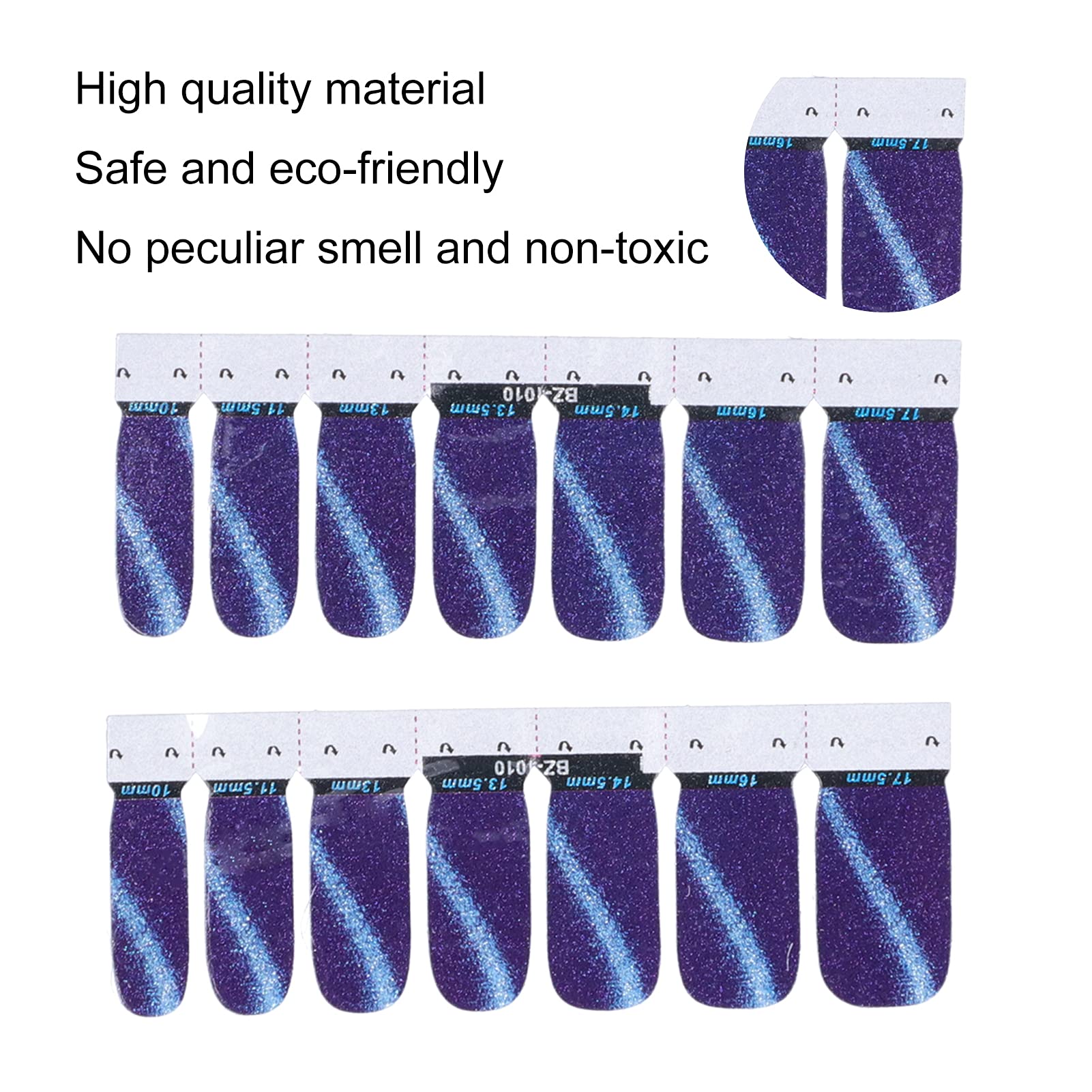 Premium Nail Polish Decals & Strips - Elegant Nail Art Designs for Salon Professionals & DIY Manicures (10-Pack) - Perfect for Bridal, Party & Special Occasion Nails
