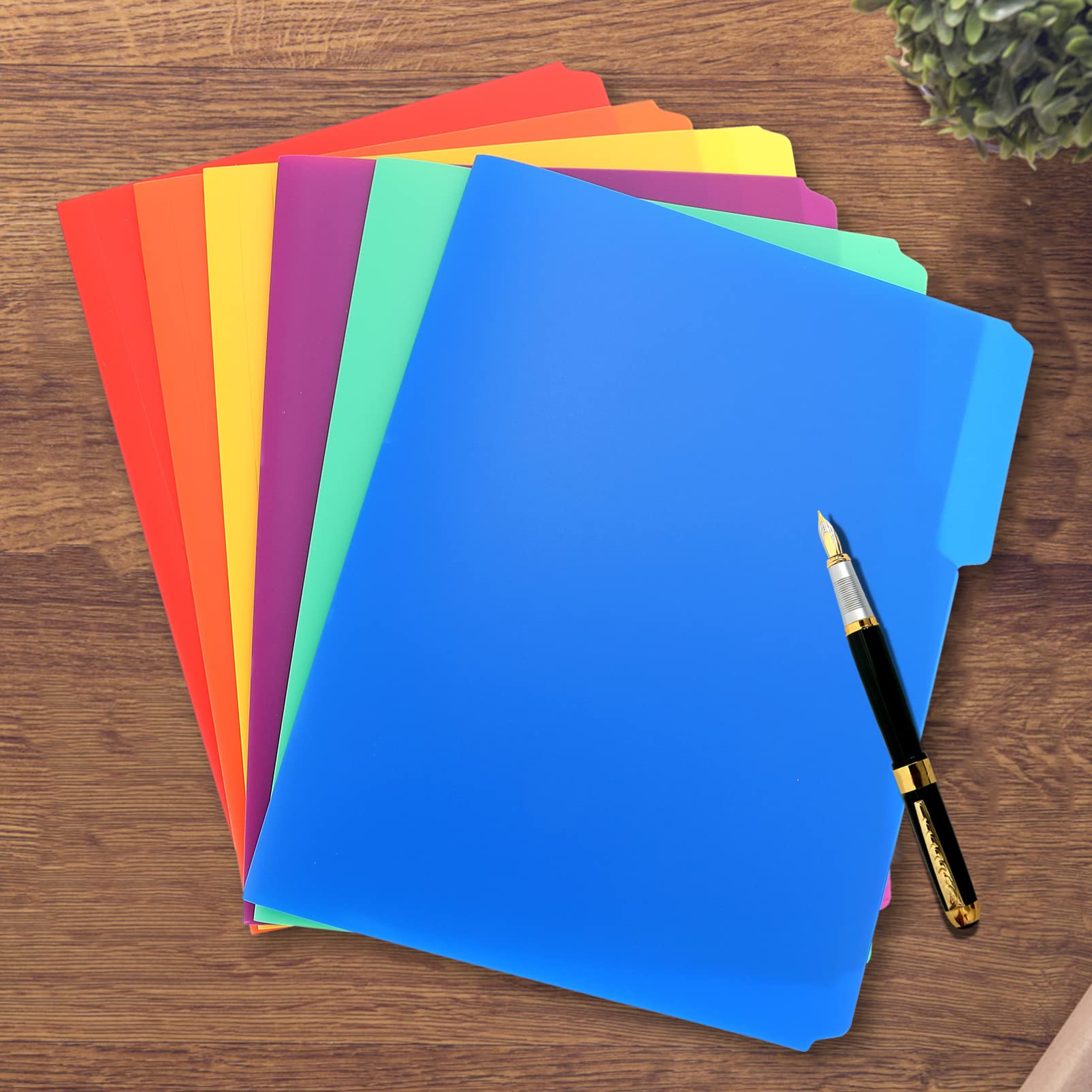6-Pack A4 Plastic Expanding File Folders - Colorful Pocket Document Organizer for Office & School Supplies | Perfect for Teachers, Students & Office Organization