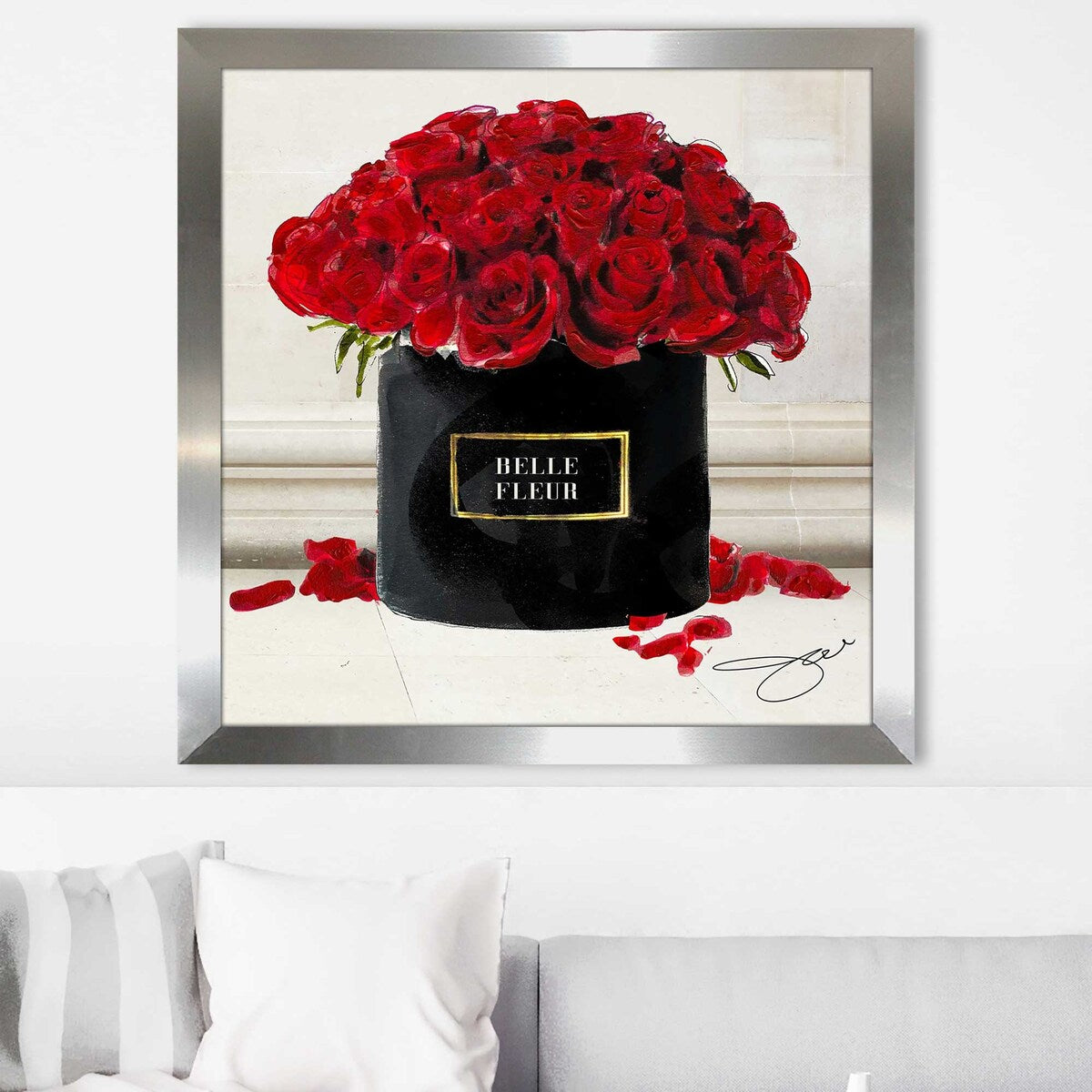 Belle Fleur Red Roses by Jodi - Premium Acrylic Wall Art Print - Perfect for Living Room, Bedroom & Office Decor