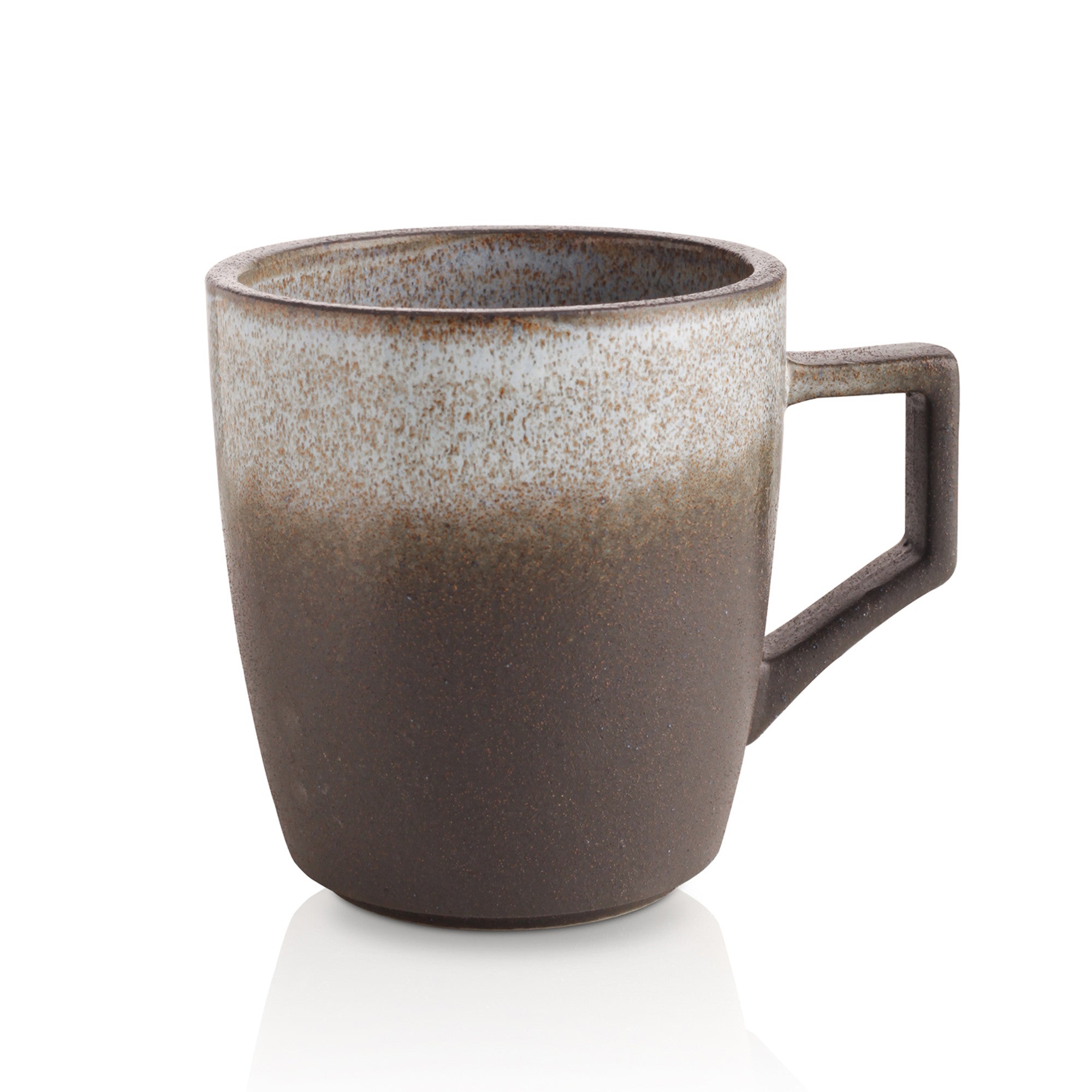 Vince Stoneware Mug - Gray Green Blue Ceramic Coffee Cup with Handle, Perfect for Home, Office, or Gift Giving