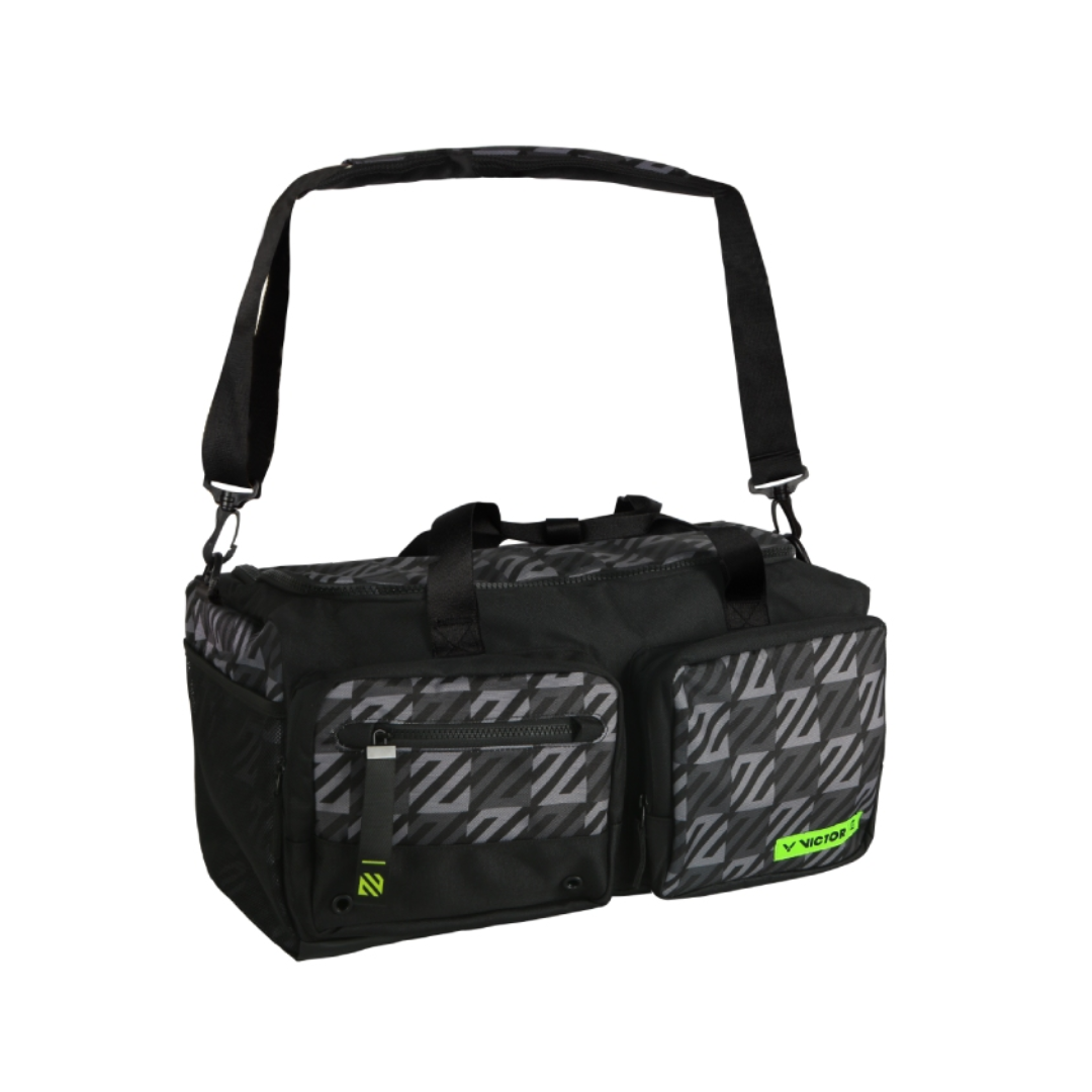 Victor BG5510LZJ Professional Badminton Racket Bag - Large Rectangular Tennis Badminton Gear Storage Case (Black) | Perfect for Tournaments, Training & Travel