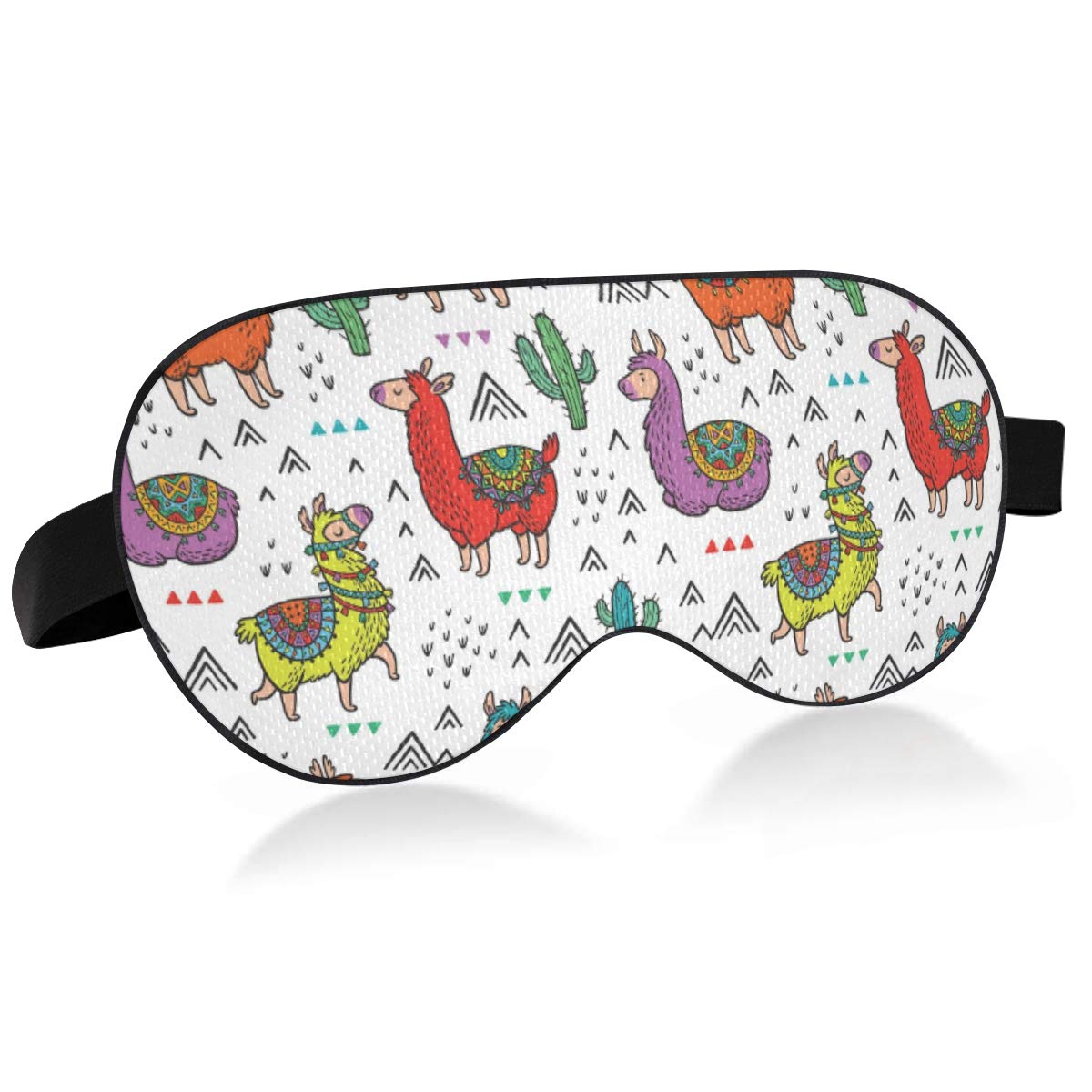 Funny Llama Cactus Sleep Mask for Women & Men - Blackout Cooling Eye Mask for Better Sleep