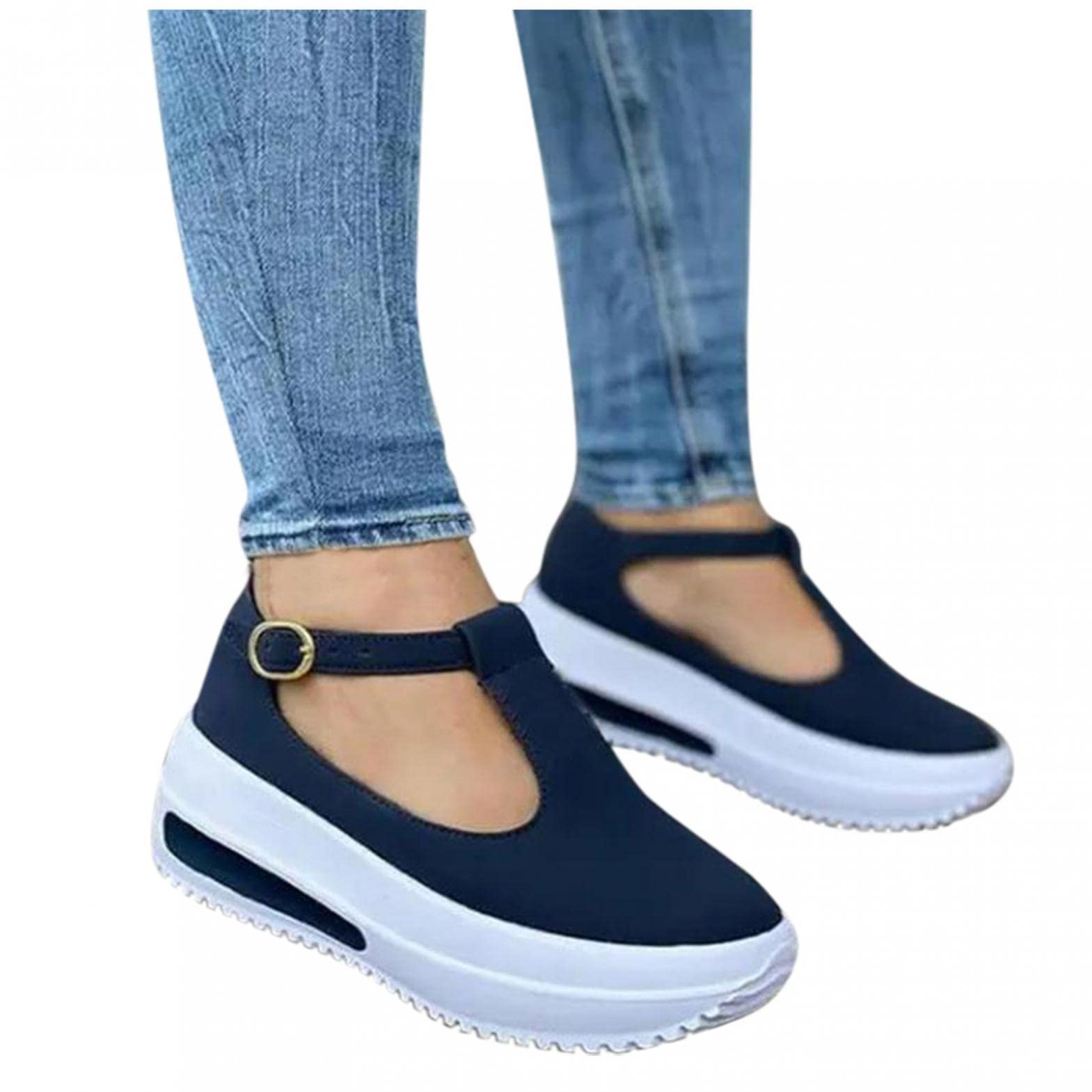 Yaiewey Women's Dressy Summer Sandals - Casual Breathable Platform Sandals with Buckle Strap for Beach, Walking & Outdoor Activities | Comfortable Women's Shoes for Vacation, Travel & Daily Wear