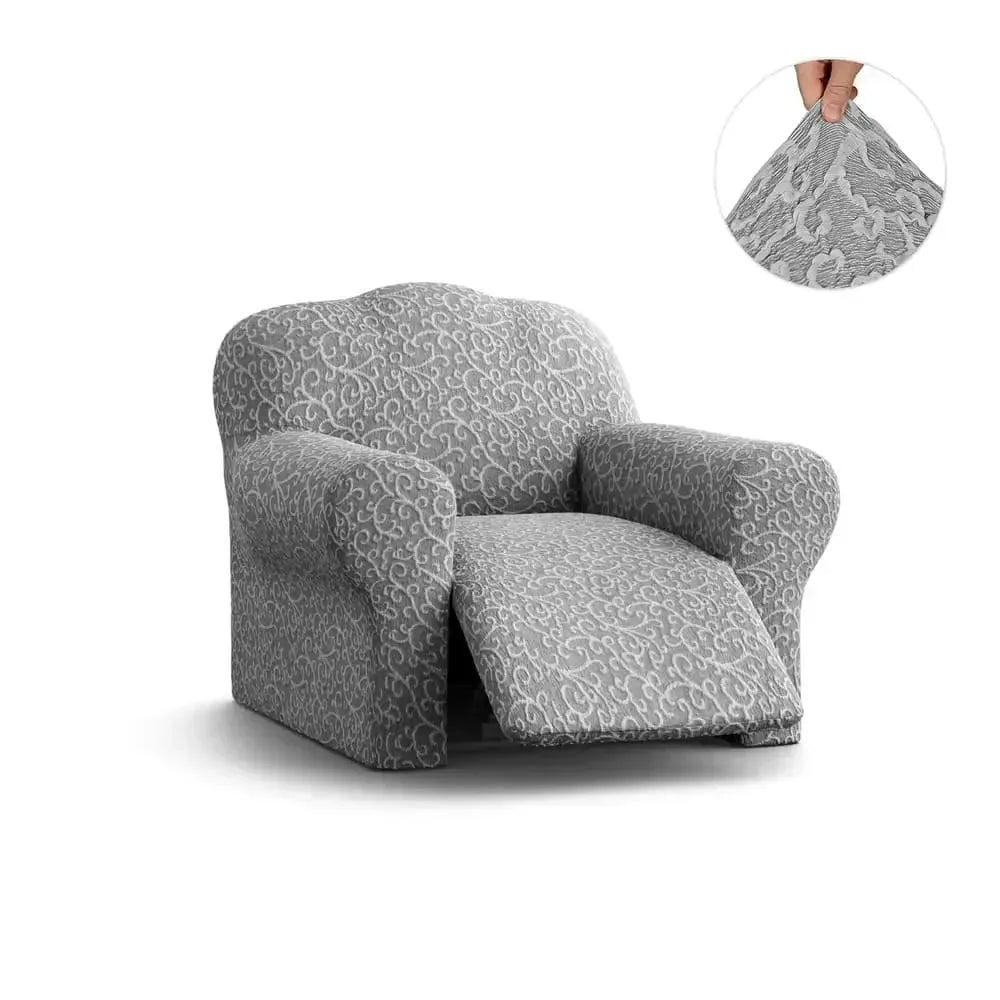 Reclining Armchair Slipcover - Jacquard 3D Collection Stretch Sofa Cover - Perfect for Living Room, Bedroom & Home Decor