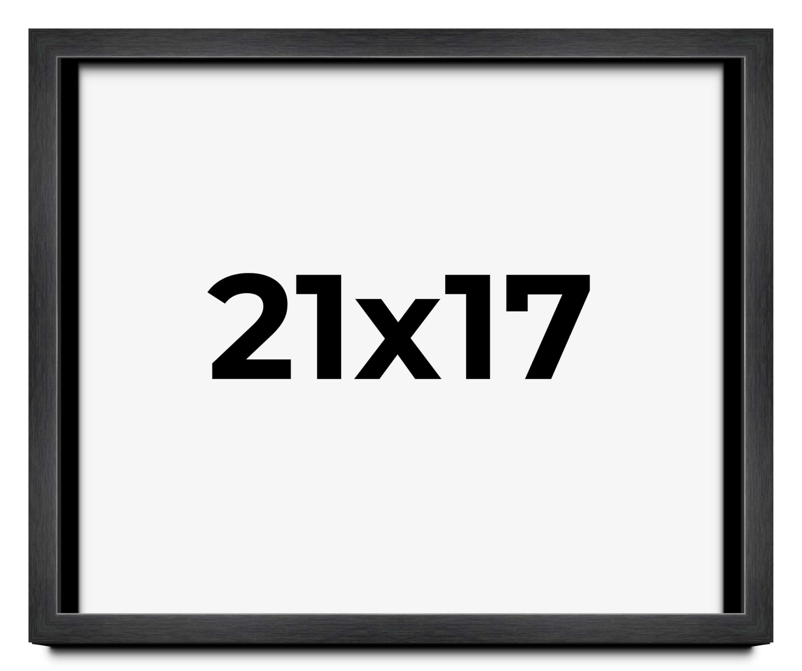 17x21 Shadow Box Frame Charcoal Black - 1