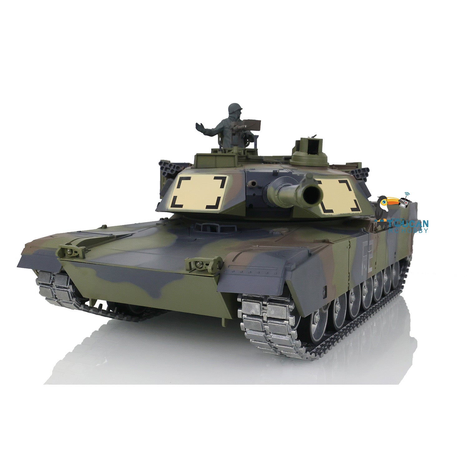HengLong 1/16 Scale M1A3 Abrams RC Tank - Factory Original Refitted Painted Ready-to-Run (RTR) with Metal Chassis & Plastic Upper Hull - Hobby Model 3918 | Perfect for Military Enthusiasts, Collectors & RC Tank Battles