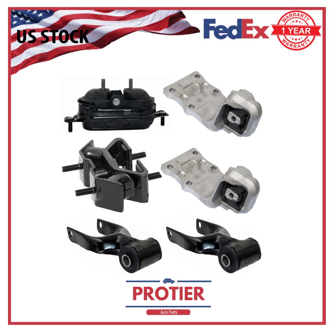 Westar Engine Torque Strut and Transmission Mounts Set (6-Piece) - Compatible with Pontiac Montana 3.9L V6 - Improves Ride Comfort & Reduces Vibration for Smoother Driving Experience