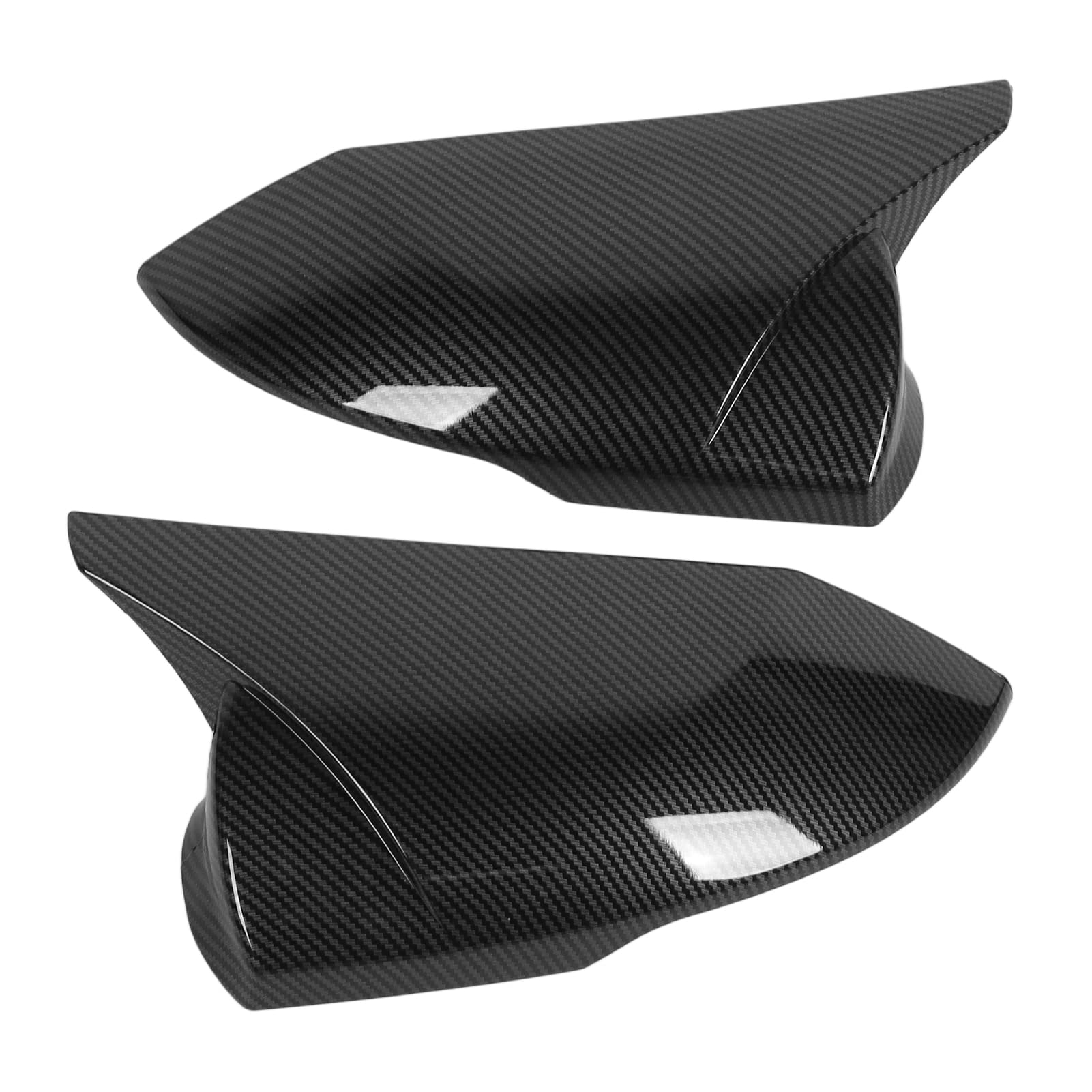 Carbon Fiber Door Mirror Caps for Hyundai Elantra 2021+ - Left & Right Side Mirror Covers | Durable Replacement Parts for Enhanced Style & Protection | Perfect for Car Customization & Daily Driving