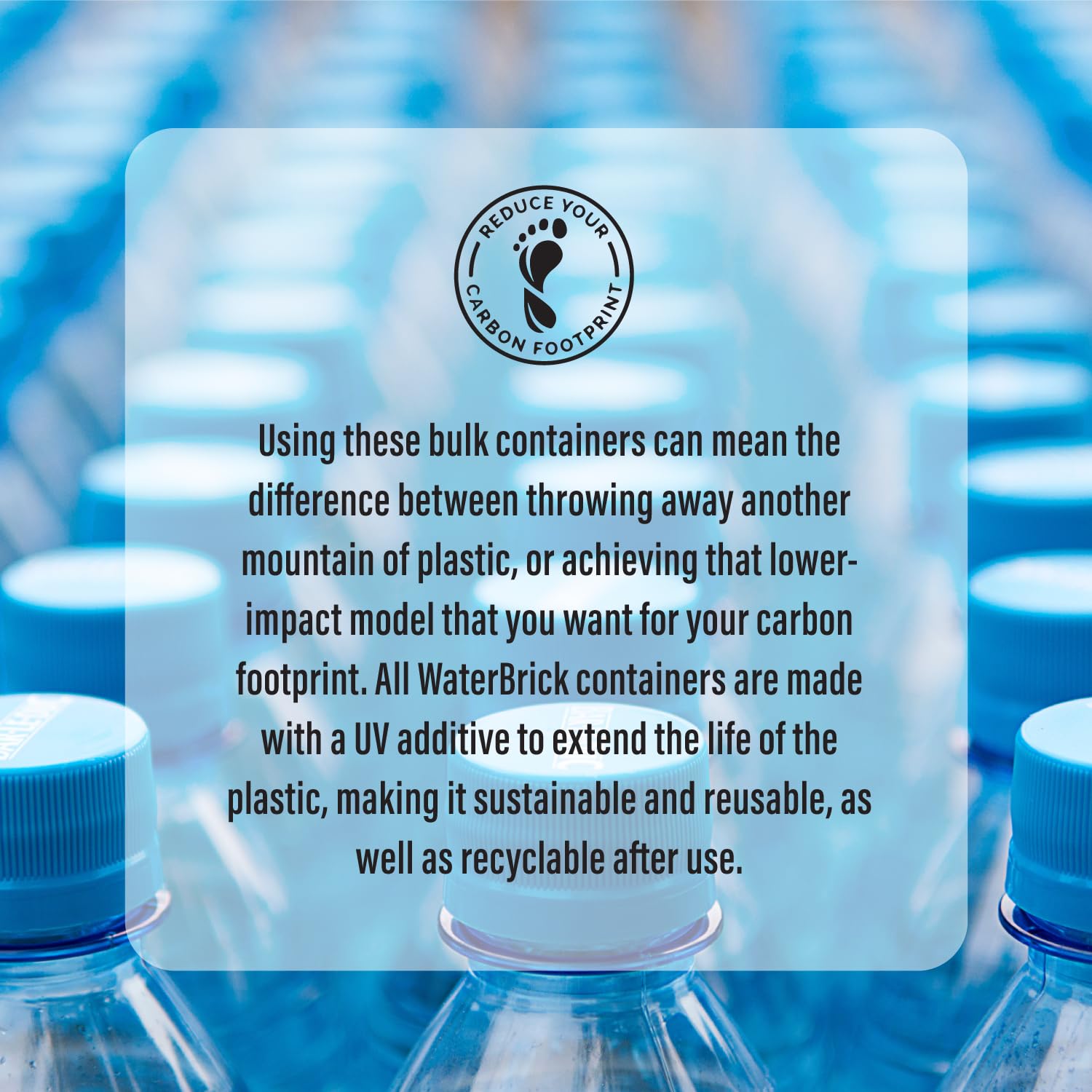 Emergency Water Storage Containers - 8-Pack Stackable 3.5 Gallon BPA-Free Food Grade HDPE Plastic Water Jugs | Portable Water Containers for Camping, Hurricane Preparedness & Home Emergency Kits | STD Blue