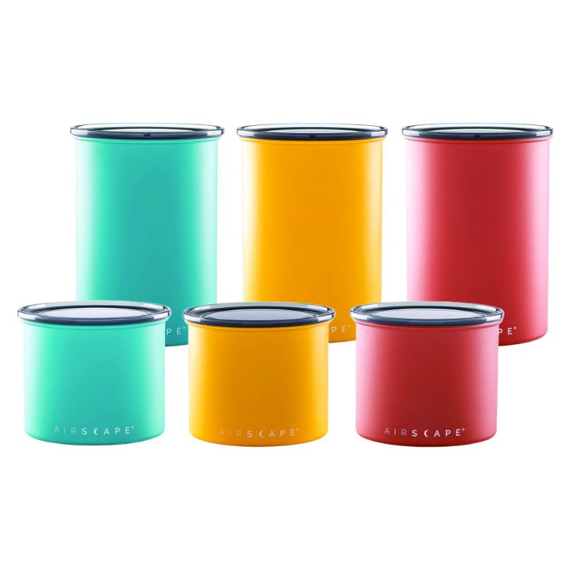 Airscape Classic Matte Yellow Airtight Food Storage Container - Keep Food Fresh for Longer | Ideal for Kitchen, Pantry, Camping & Meal Prep