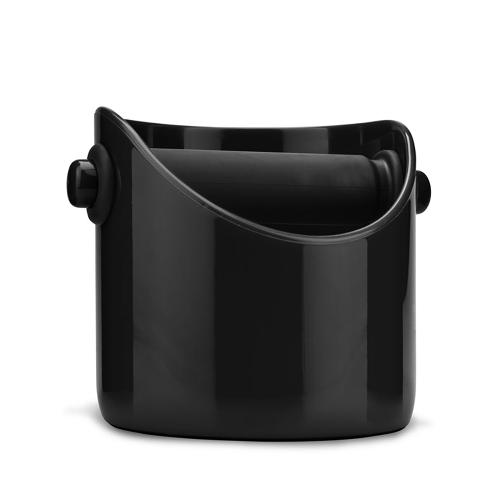 Premium Grindenstein Black Coffee Knock Bin - Durable Stainless Steel Coffee Grounds Container for Espresso Machines - Perfect for Home Baristas & Coffee Shops