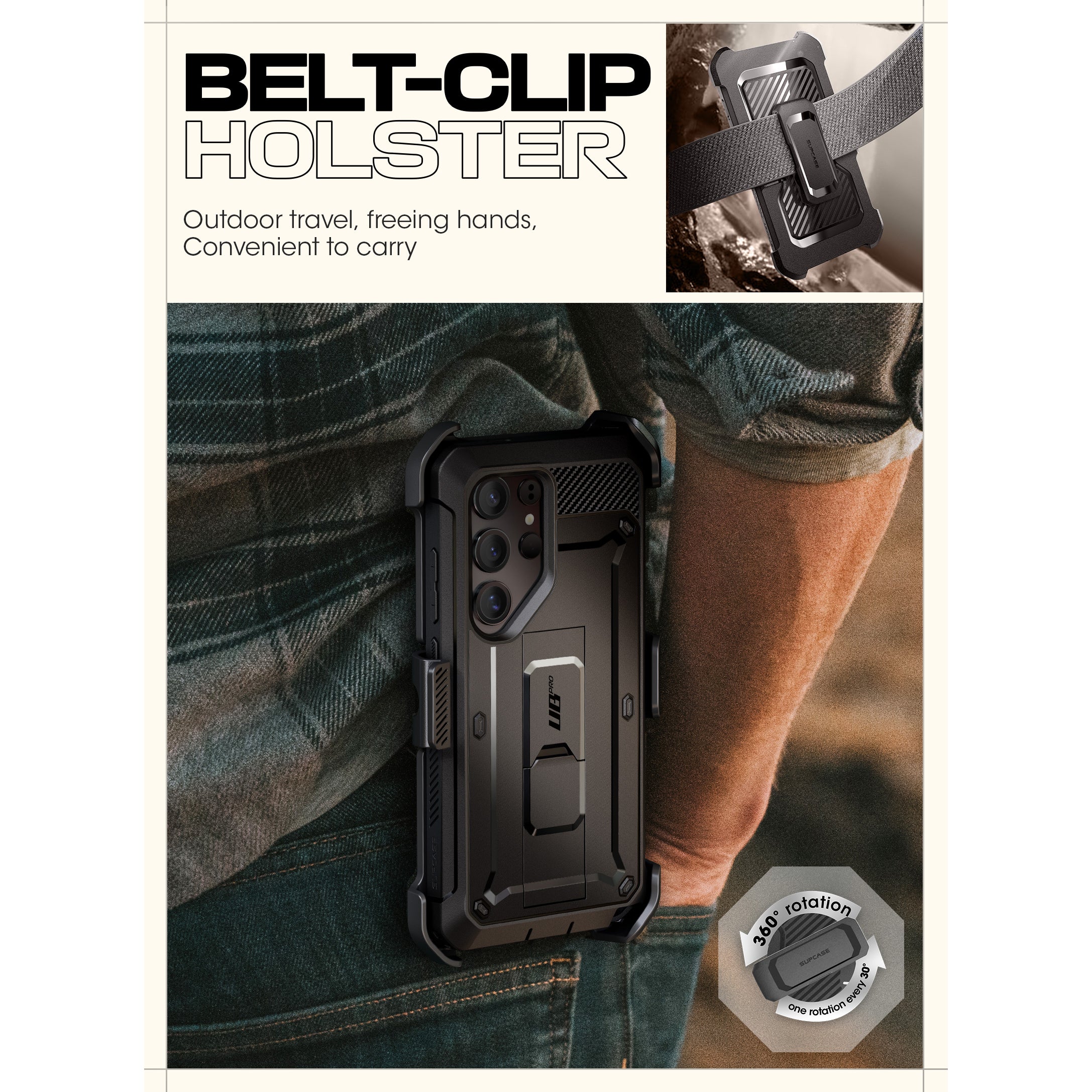 Samsung Galaxy S25 Ultra Unicorn Beetle PRO Heavy Duty Rugged Case - Shockproof & Drop Protection - Matte Black Finish - Perfect for Outdoor Adventures & Extreme Sports