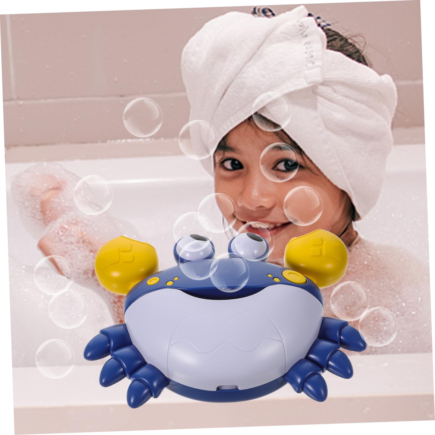 iFundoM 2-Pack Crab Bubble Blower Machine - Singing Bubble Maker for Kids, Bathtub & Shower Toy with Fun Music - Outdoor/Indoor Bubble Party, Birthday Gift, Pool Playtime
