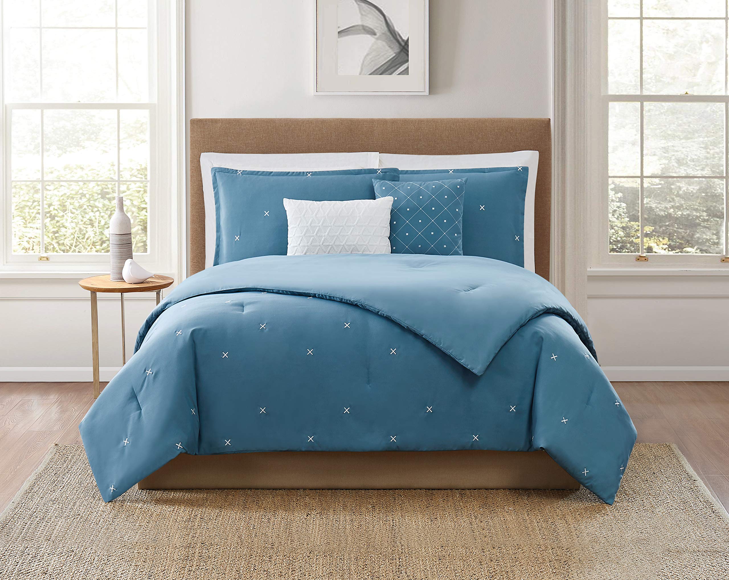 Frasier 5-Piece Full/Queen Comforter Set - Soft Bedding Collection for Cozy Bedroom Decor & Comfortable Sleep