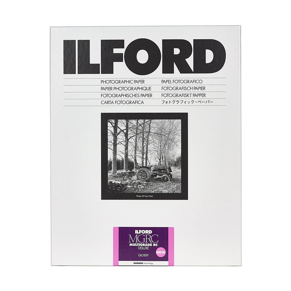 Ilford 1179475 5x7 RC Deluxe Glossy Photo Paper - 25 Sheets for Professional Photography & Darkroom Printing - Perfect for Portraits, Fine Art, and Display Prints