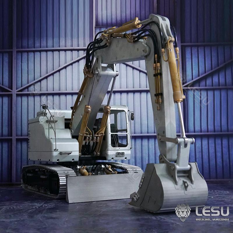 1/14 Scale LESU RC Hydraulic Excavator Model - Metal Boom, Pump Valve & ESC System for DIY Upgrades (Compatible with TAMIYA Radio Trucks) | Construction Simulation, Hobby Engineering & STEM Learning Projects