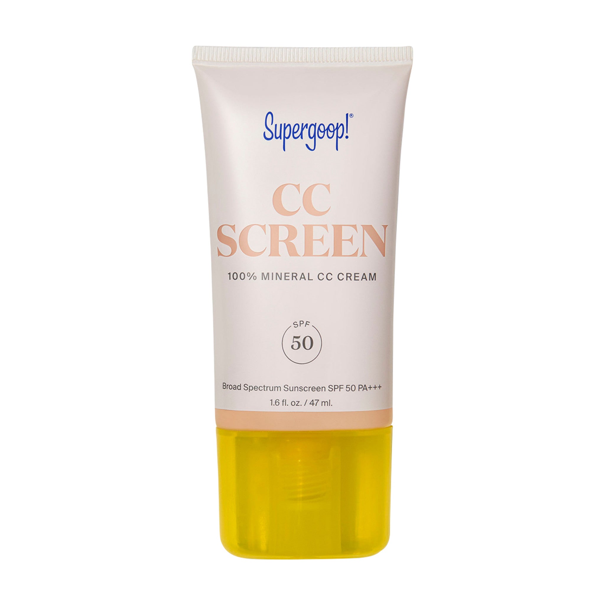 100% Mineral CC Cream with SPF 50 - Natural Sunscreen & Lightweight Foundation for Daily Coverage - Perfect for Sensitive Skin & Everyday Wear