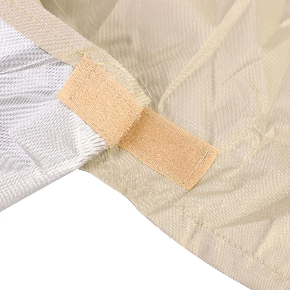 Qinlorgo Waterproof Dust-Proof Outdoor Generator Cover - Heavy Duty Wind & Rain Resistant Protection for Home, Patio, RV & Camping - Beige (Perfect for Emergency Power Backup & Outdoor Activities)